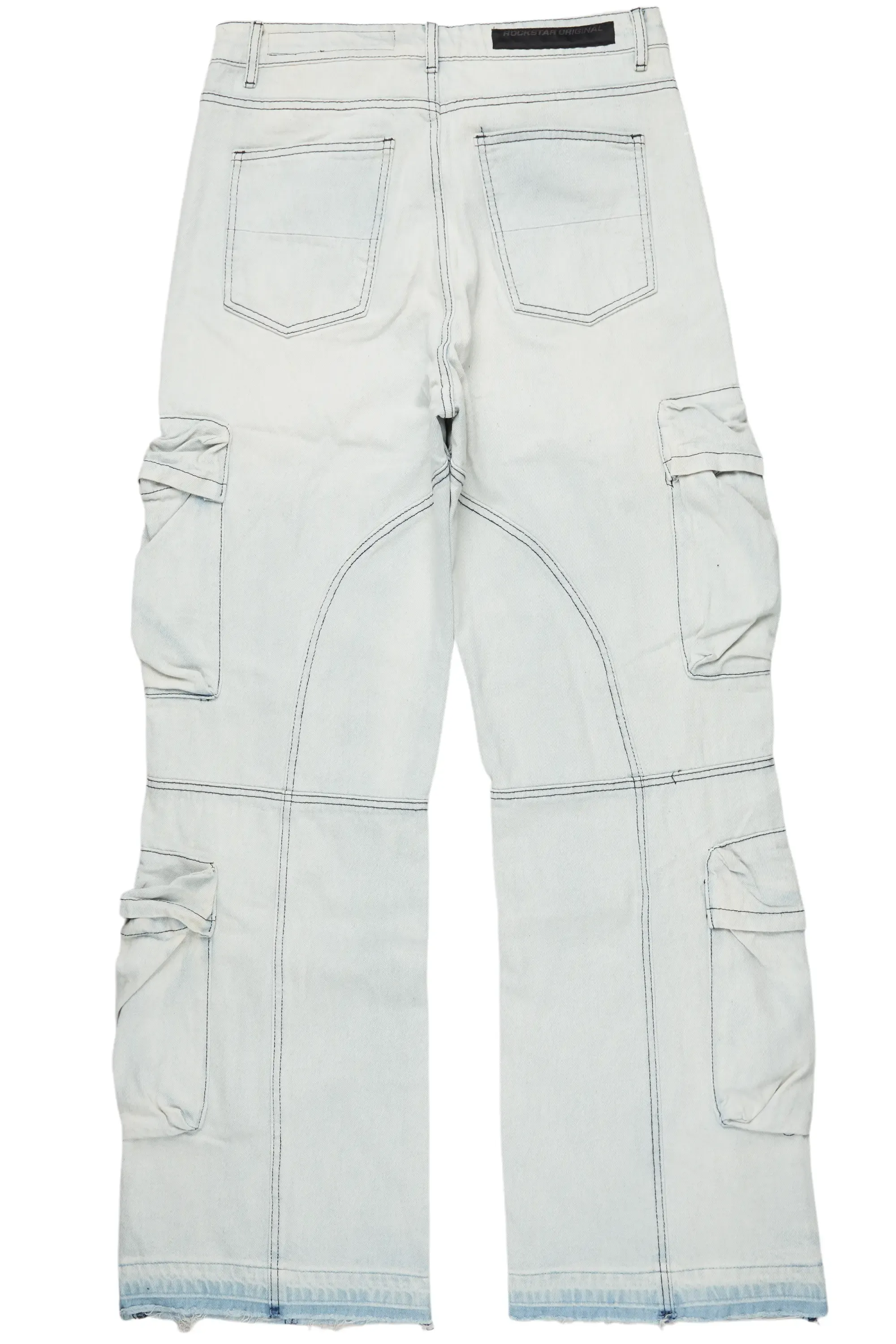 Alary Painter Blue Baggy Fit Cargo Jean