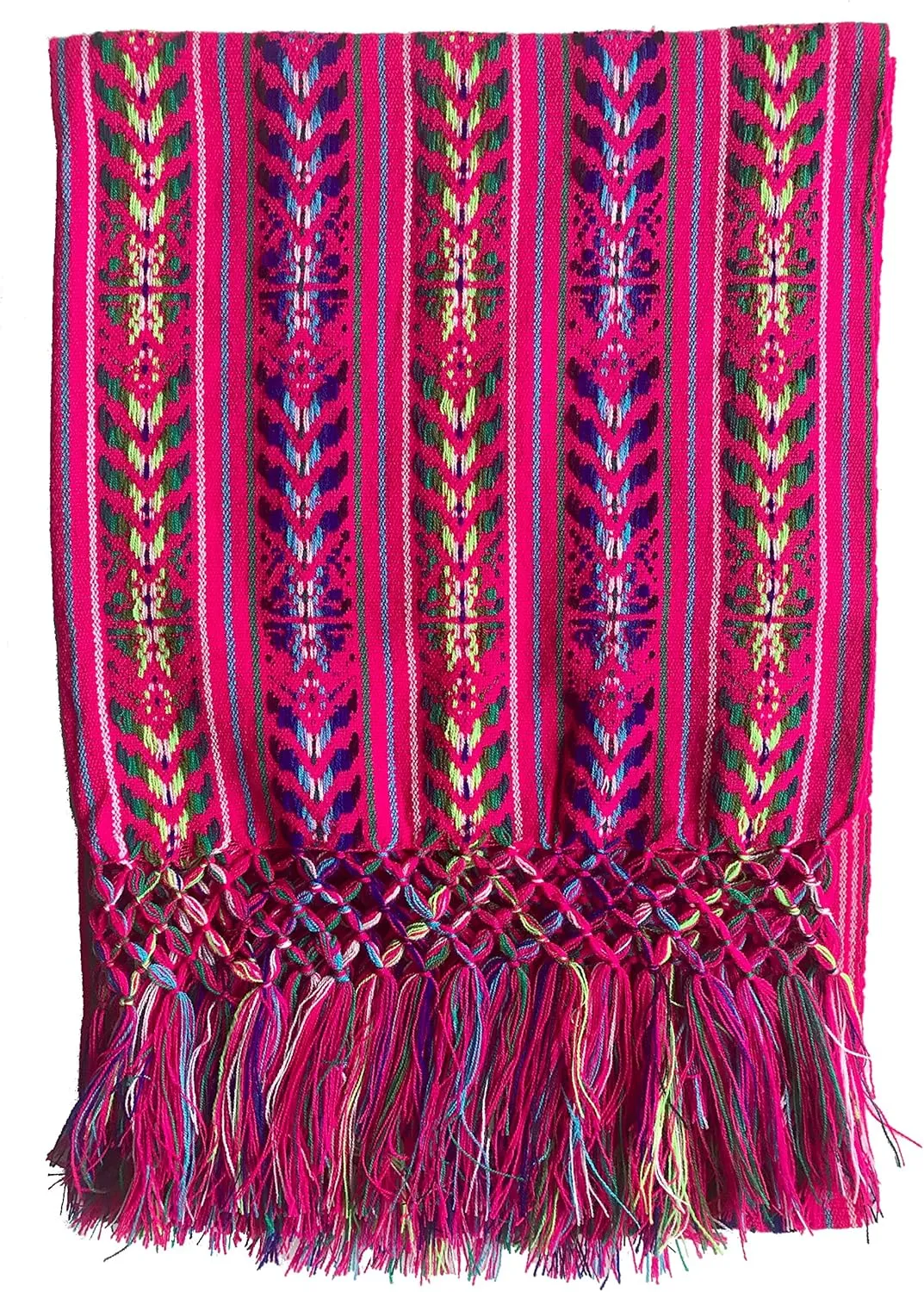 ALKIMIA INC Mexican Handmade Colorful Rebozo Shawl