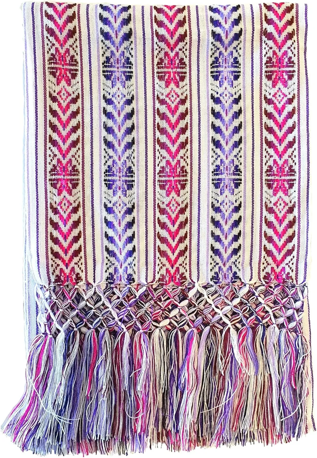 ALKIMIA INC Mexican Handmade Colorful Rebozo Shawl