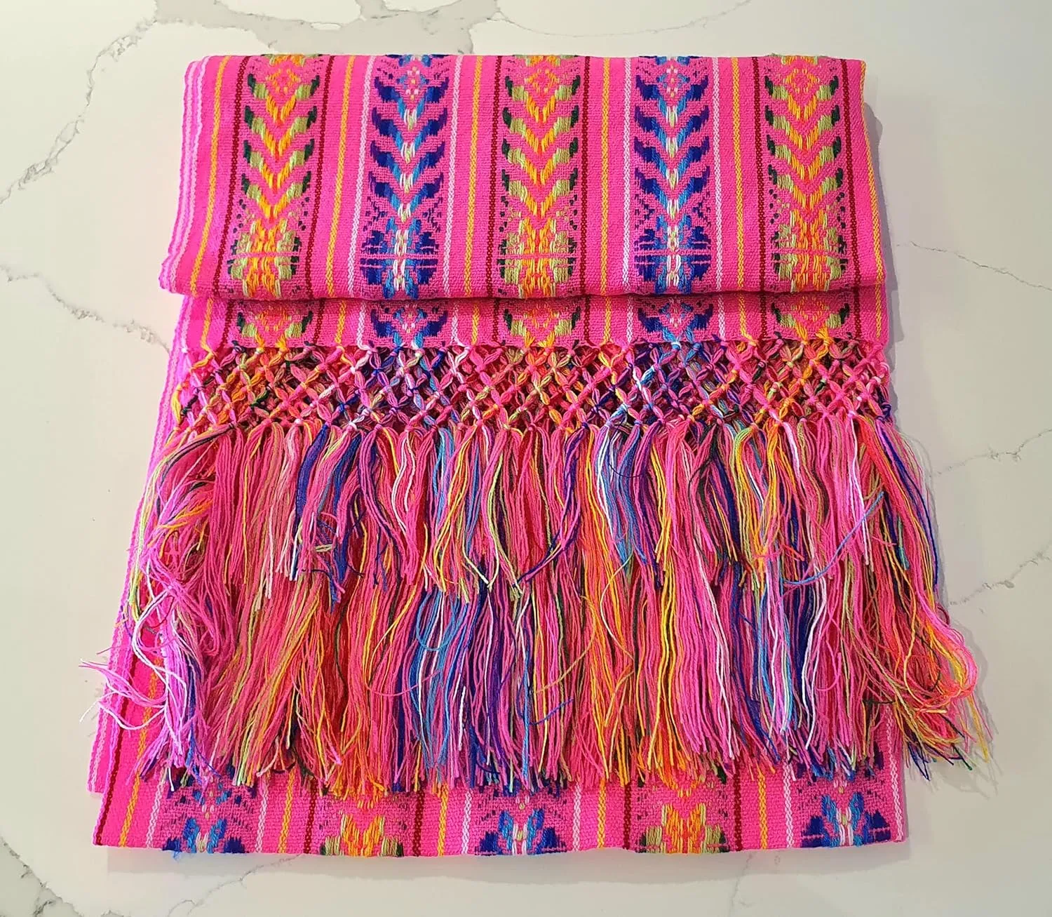 ALKIMIA INC Mexican Handmade Colorful Rebozo Shawl