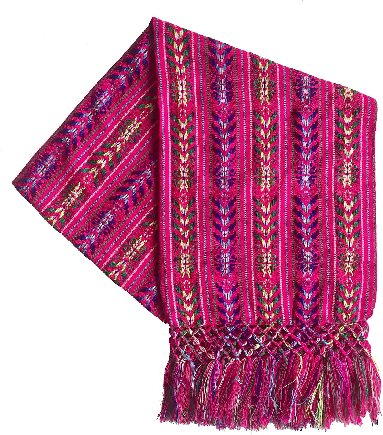 ALKIMIA INC Mexican Handmade Colorful Rebozo Shawl
