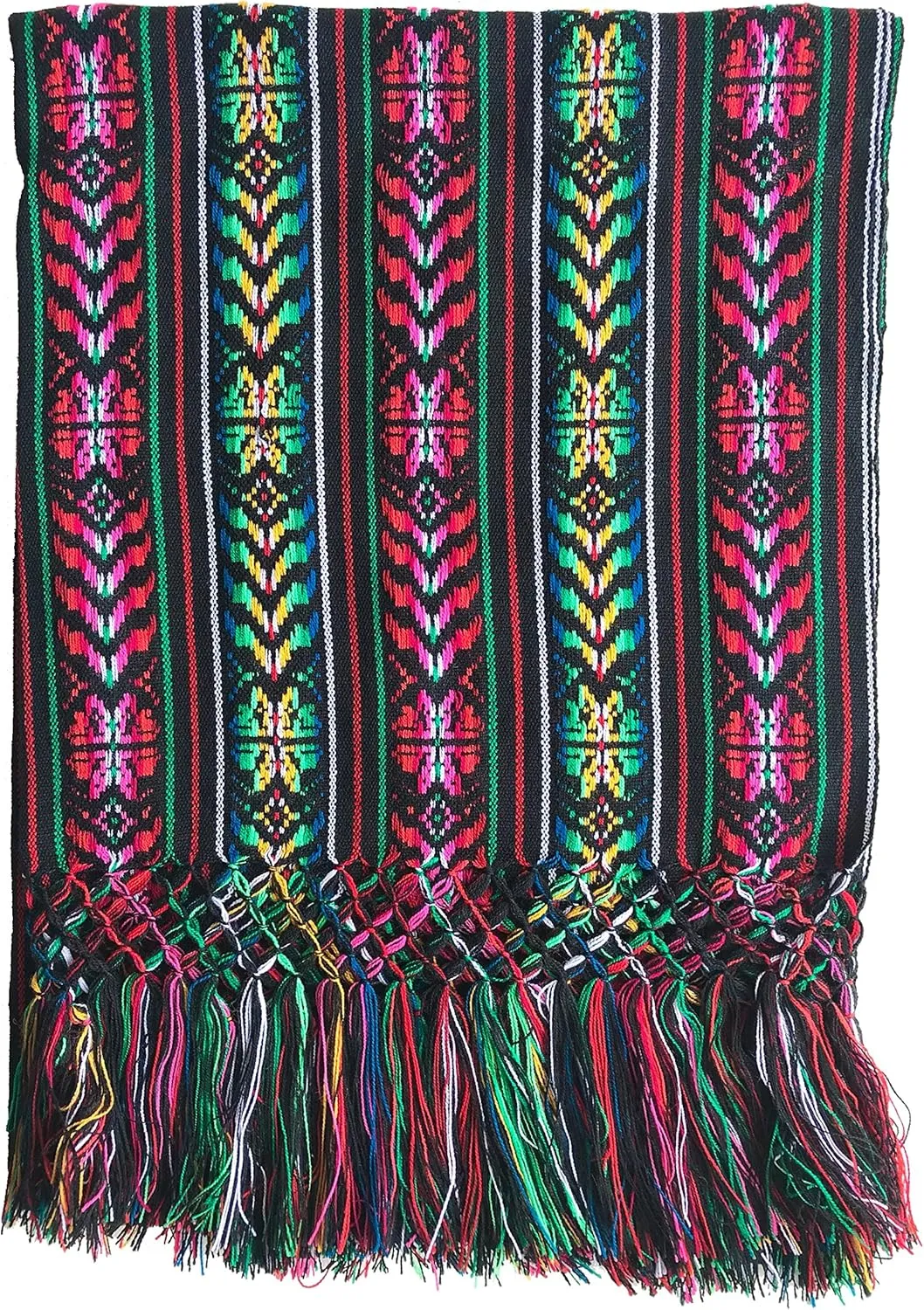 ALKIMIA INC Mexican Handmade Colorful Rebozo Shawl
