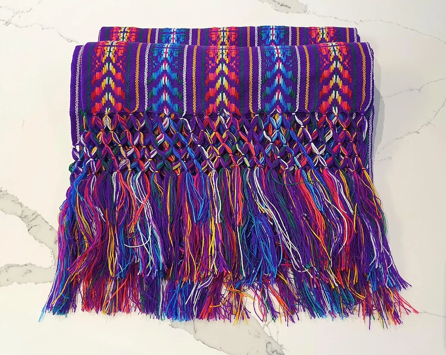ALKIMIA INC Mexican Handmade Colorful Rebozo Shawl
