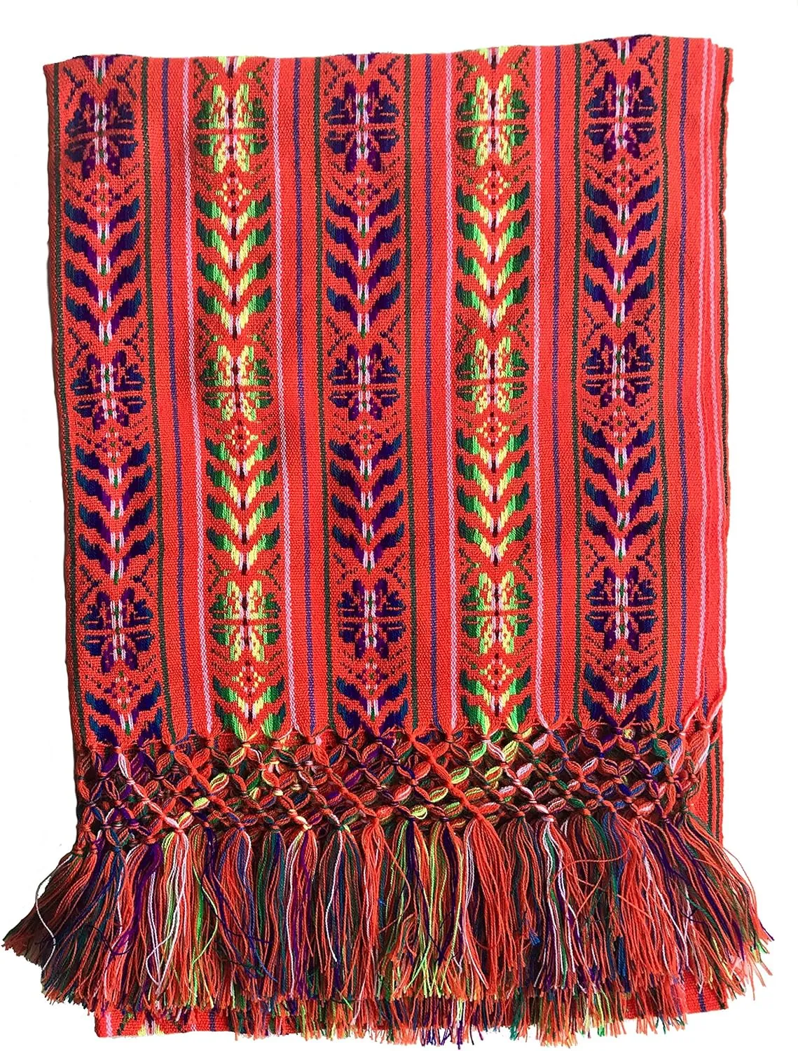 ALKIMIA INC Mexican Handmade Colorful Rebozo Shawl