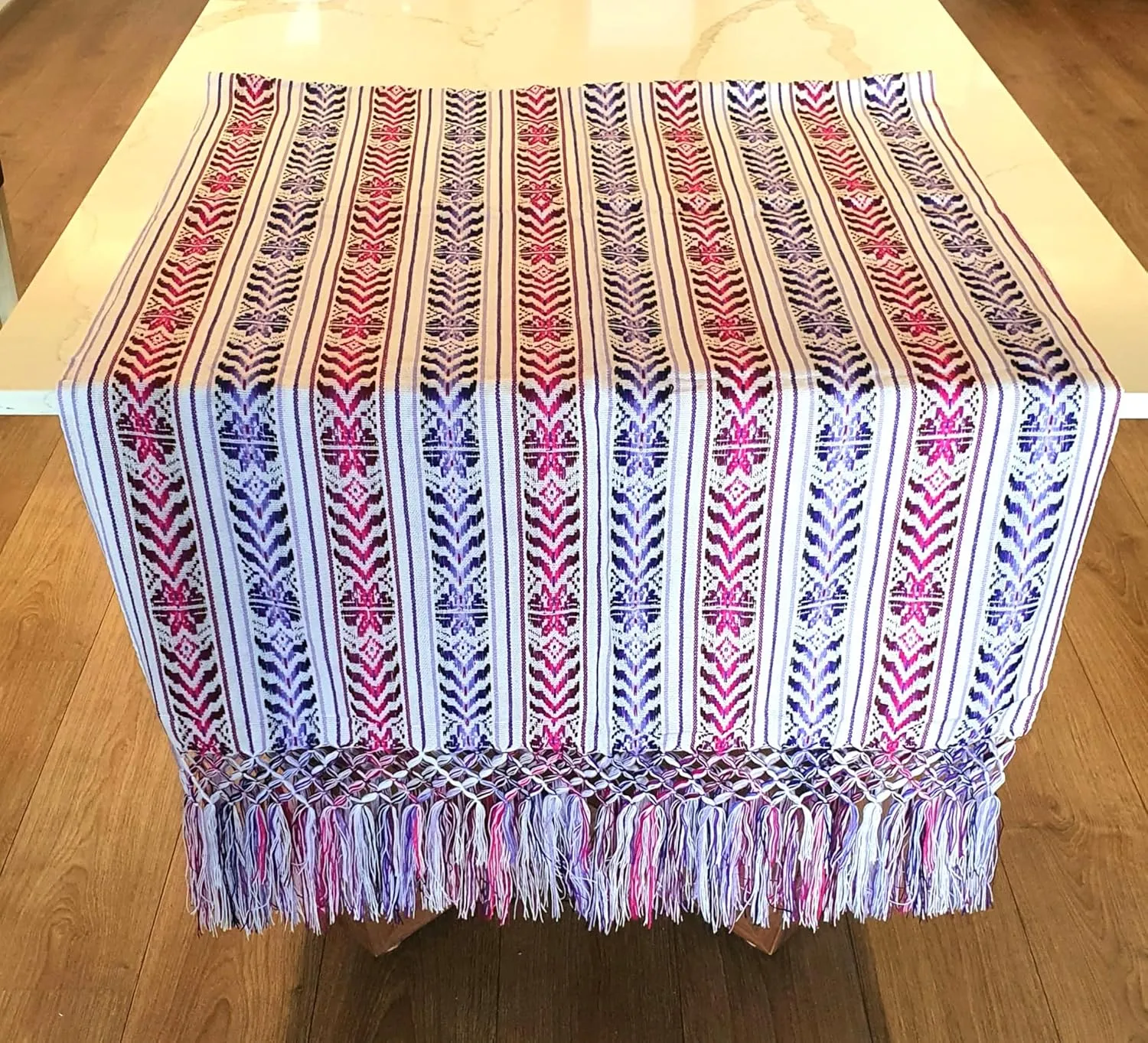 ALKIMIA INC Mexican Handmade Colorful Rebozo Shawl
