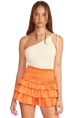 Apparel- Idem Ditto One Shoulder Tie Knit Top