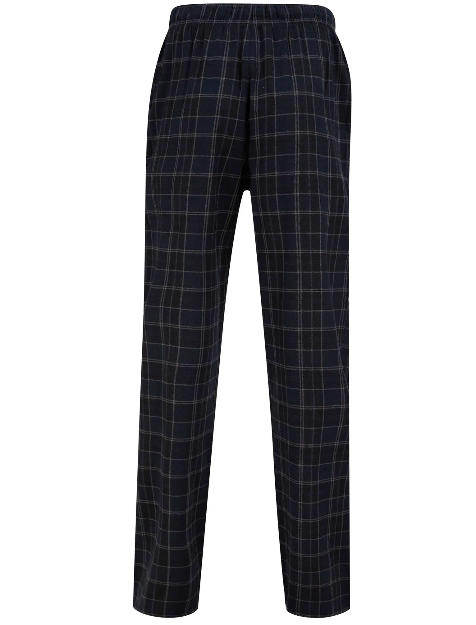 Bennett Brushed Flannel Woven Checked Cotton Lounge Pants in Blue Marl  - Tokyo Laundry