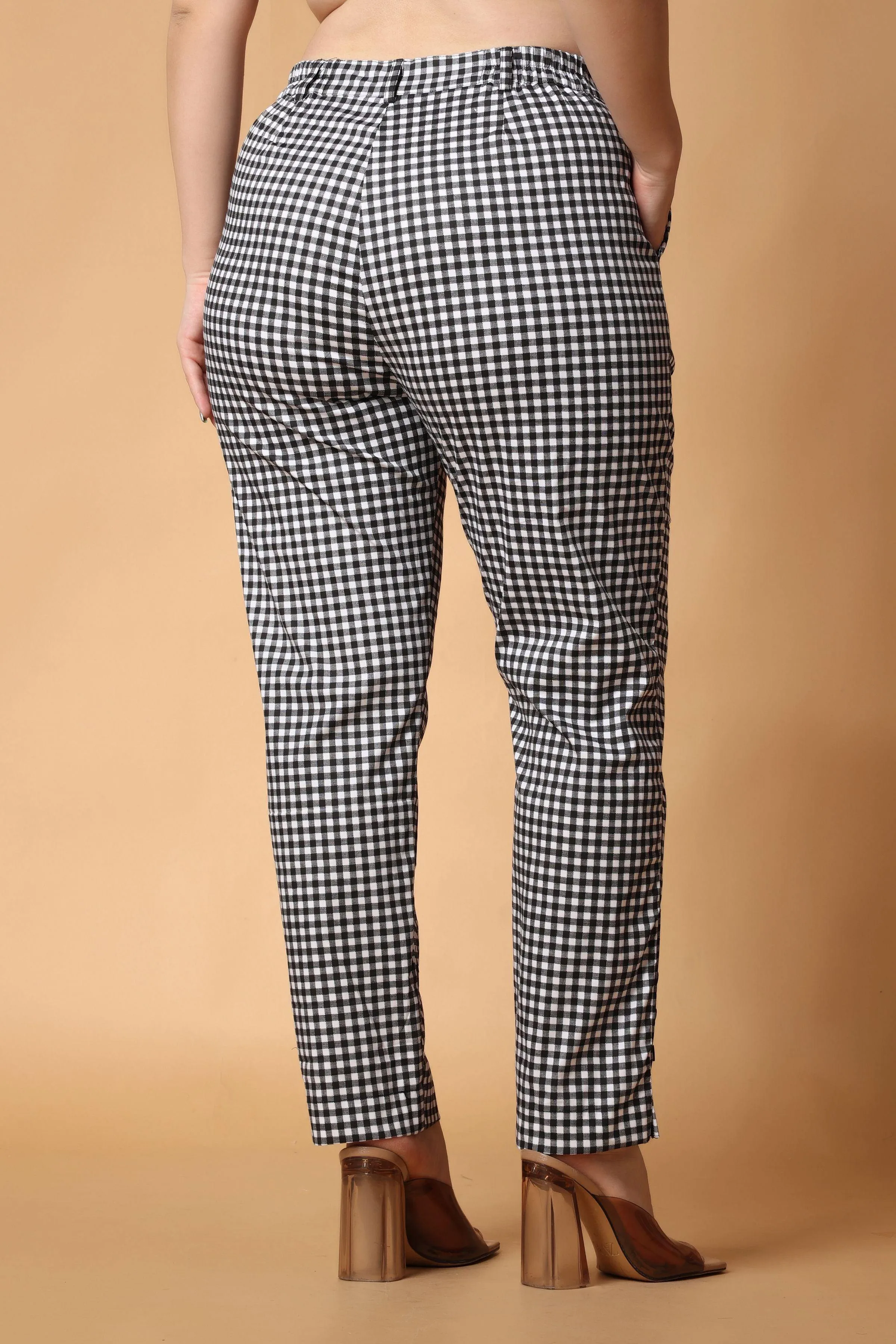 Black & White Checked Pants