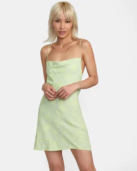 Blank Space Mini Sun Dress - Mineral Green