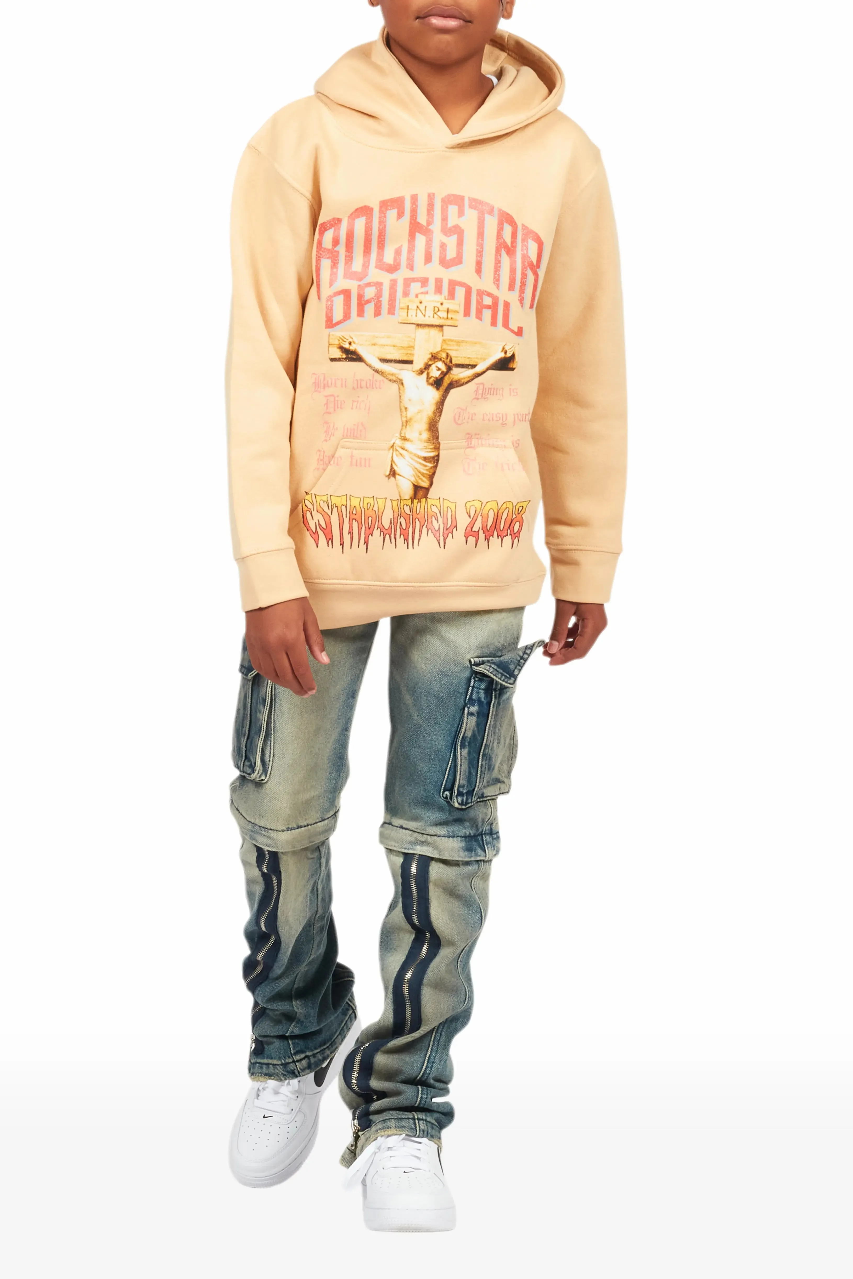 Boys Rupert Blue Baggy Fit Jean