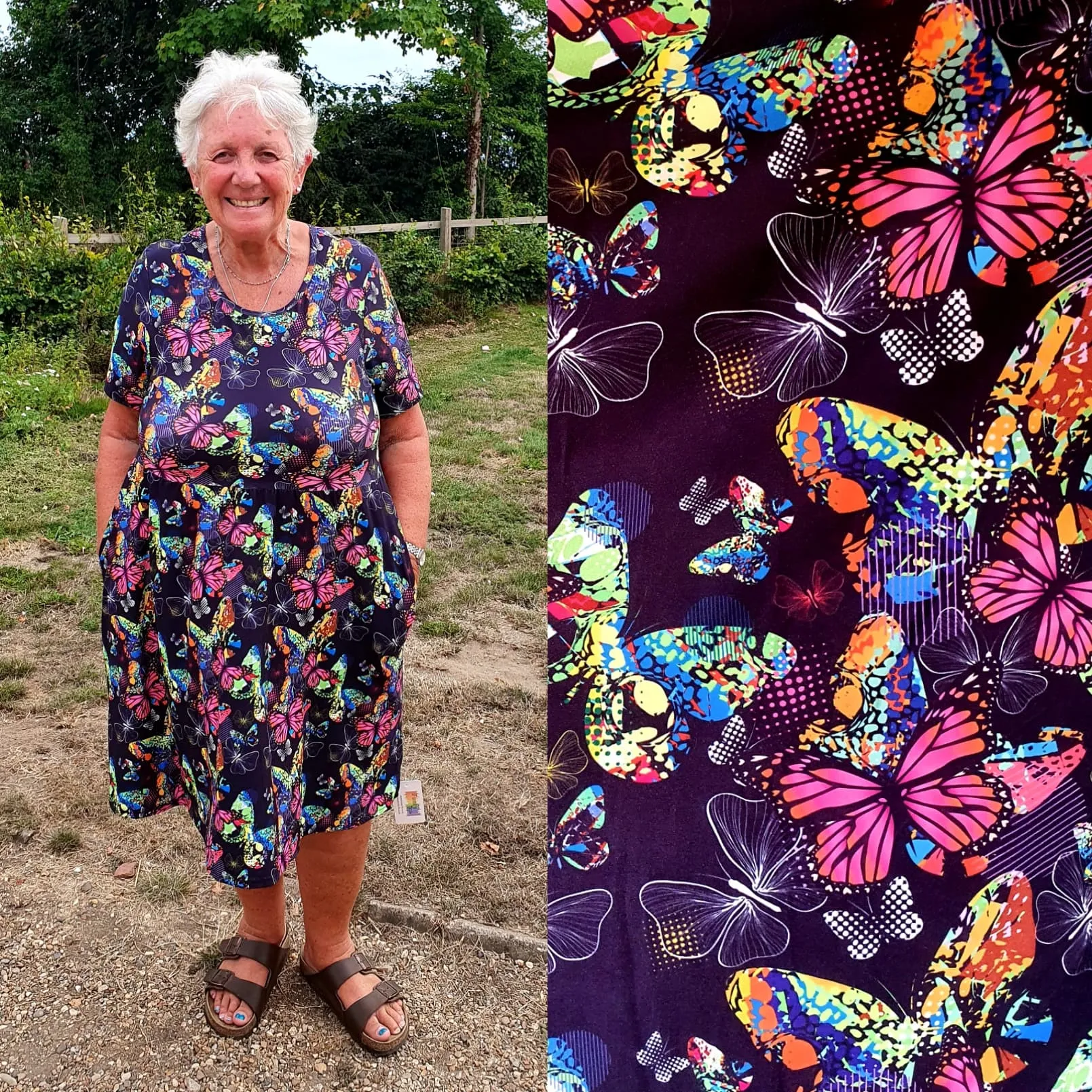 Butterfly Dances Vintage Skater Dress