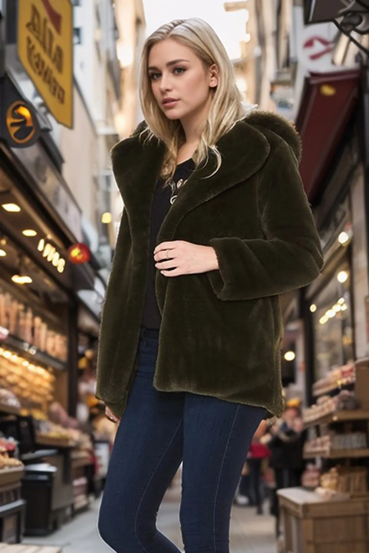 CARA COAT (OLIVE)-CVJ1952