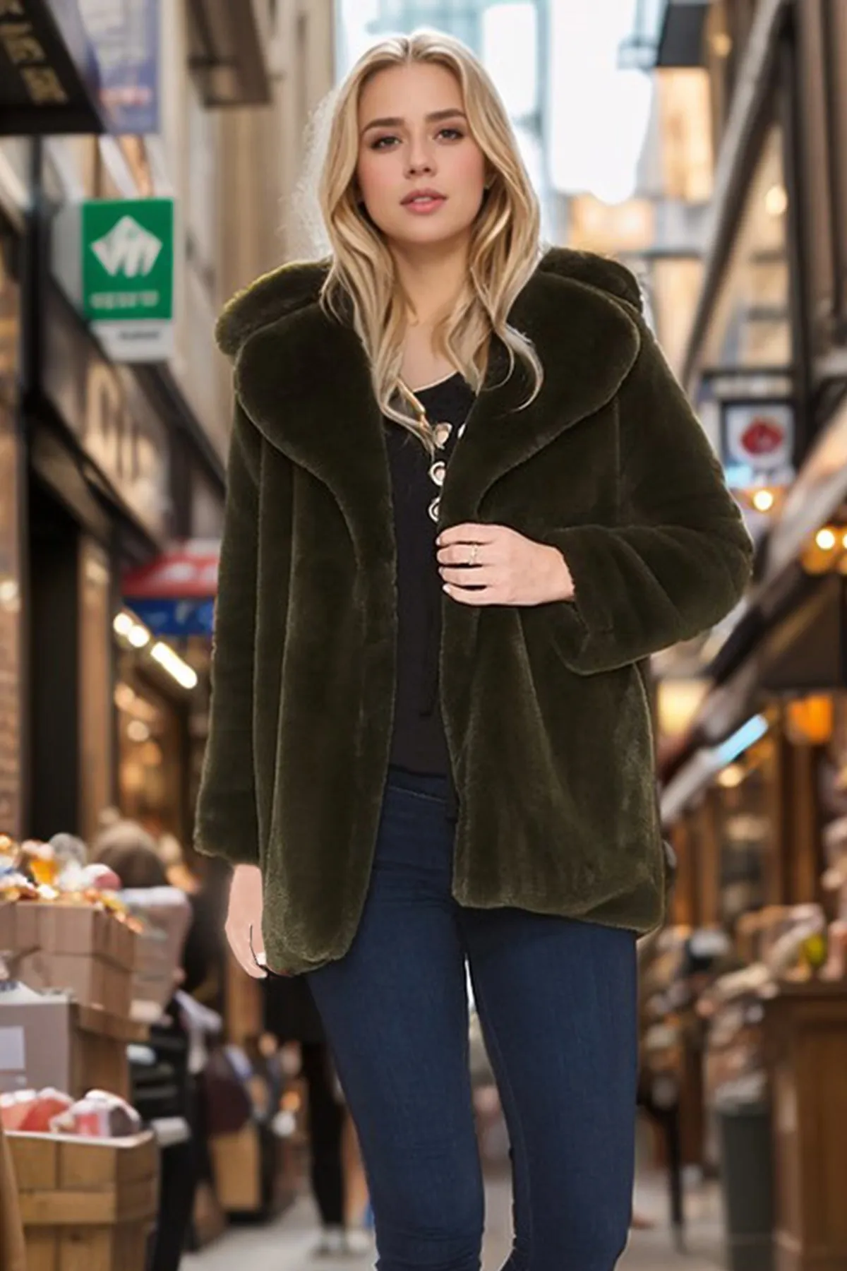 CARA COAT (OLIVE)-CVJ1952