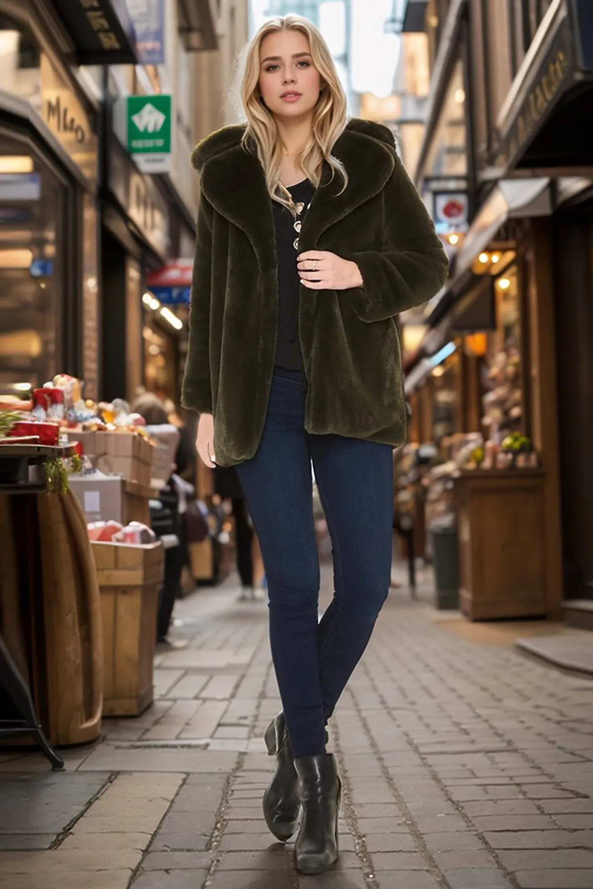 CARA COAT (OLIVE)-CVJ1952