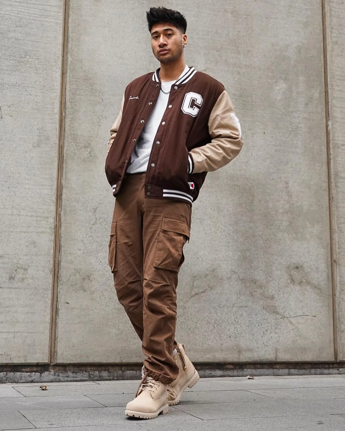Carré MVP Varsity Jacket Brown/Cream