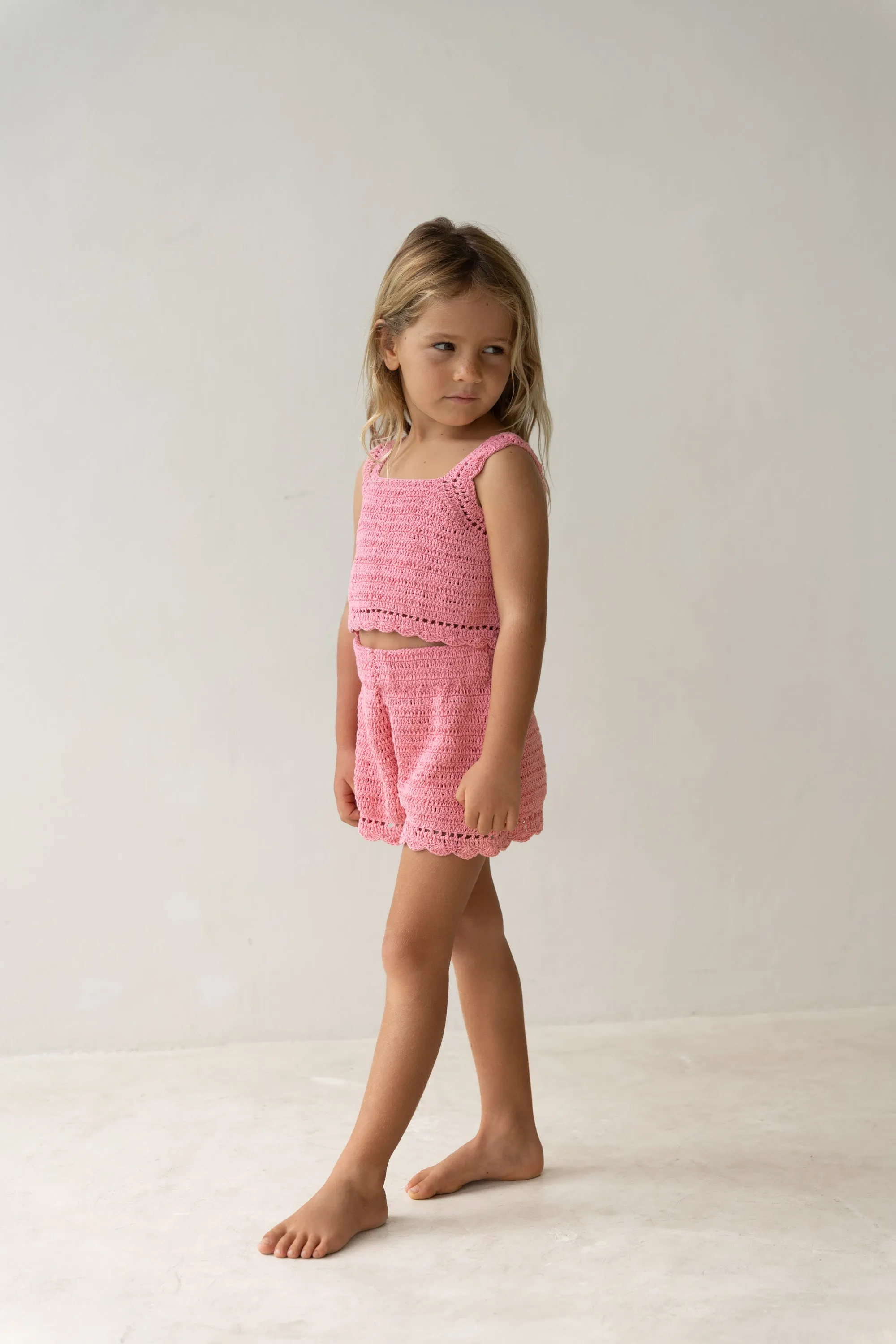 Crochet Shorts | Coral