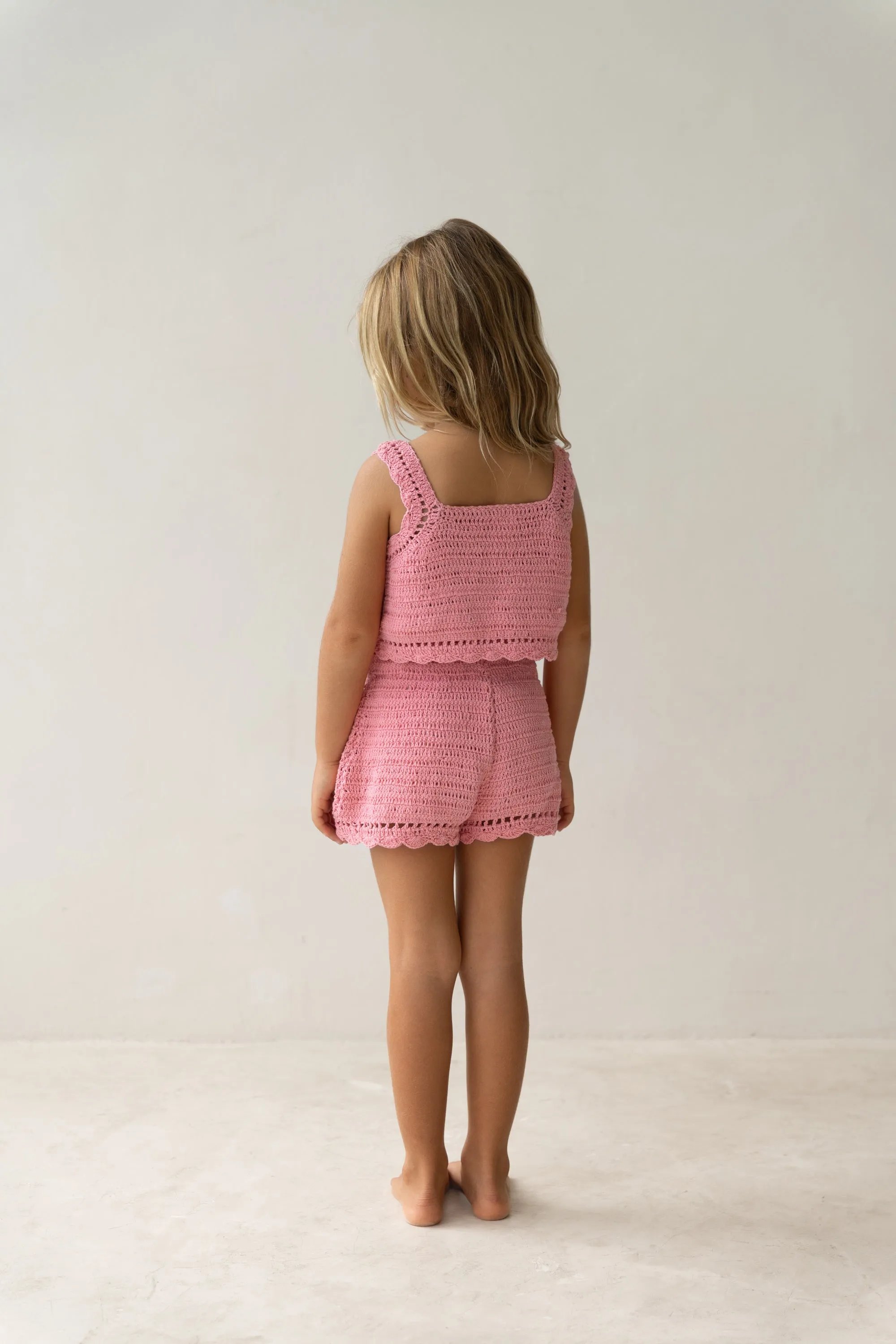 Crochet Shorts | Coral