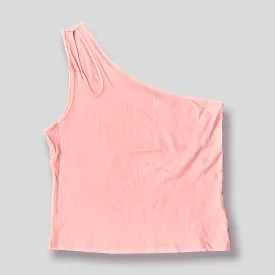 Curvy - Key Whole One Shoulder Top