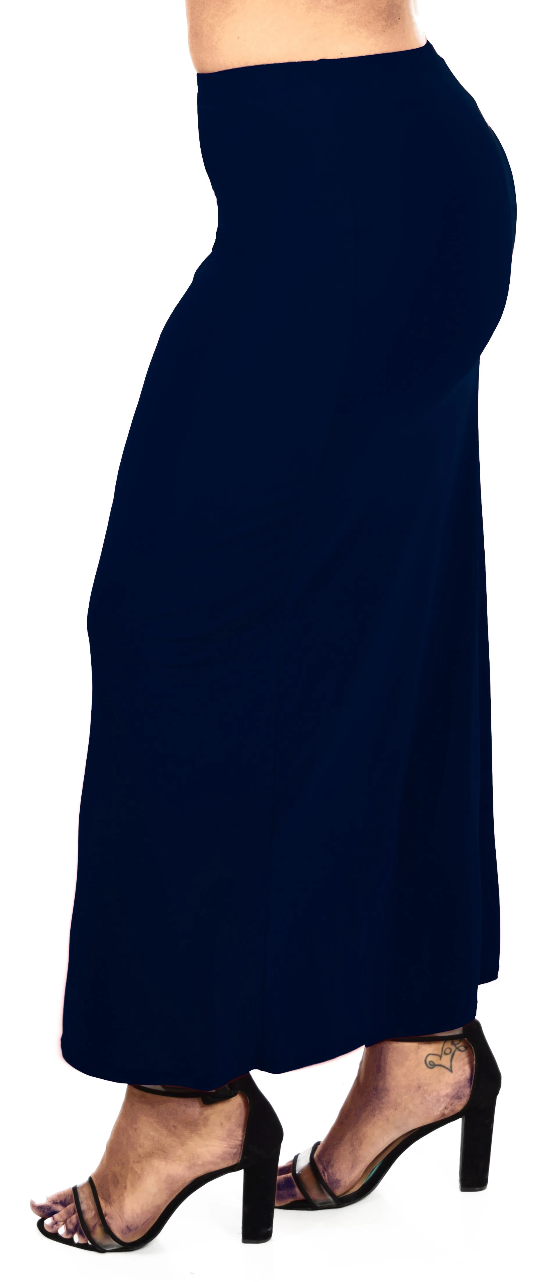 Dare2BStylish Women's Stretchy Office Maxi Pencil Skirt | Reg & Plus Sizes | Made in US