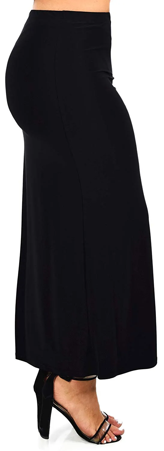 Dare2BStylish Women's Stretchy Office Maxi Pencil Skirt | Reg & Plus Sizes | Made in US