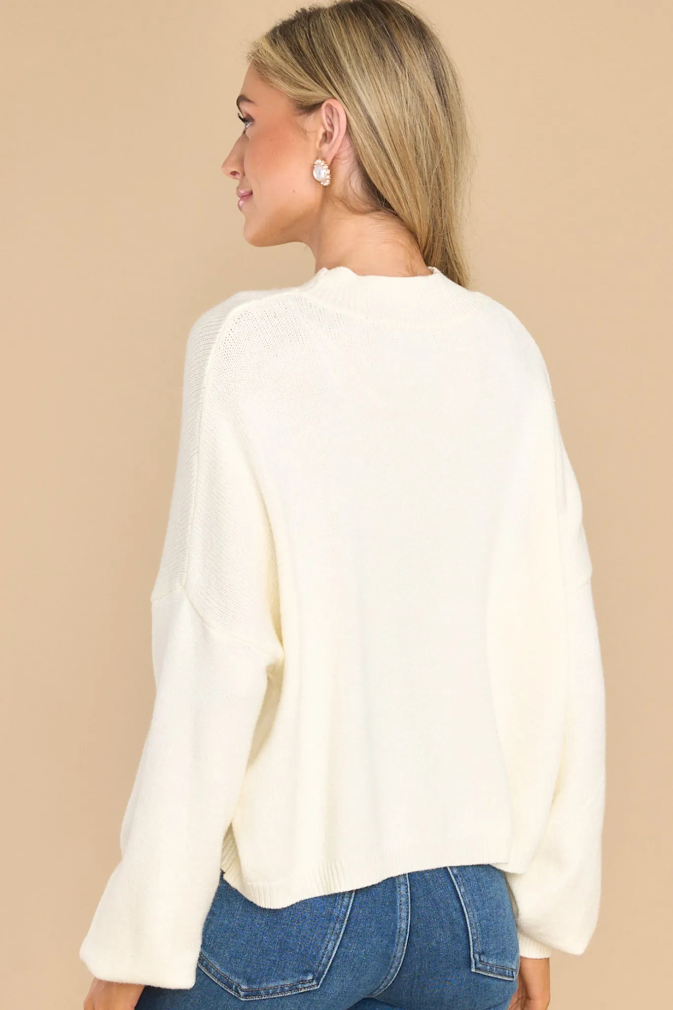 Don't Think About You Ivory Sweater