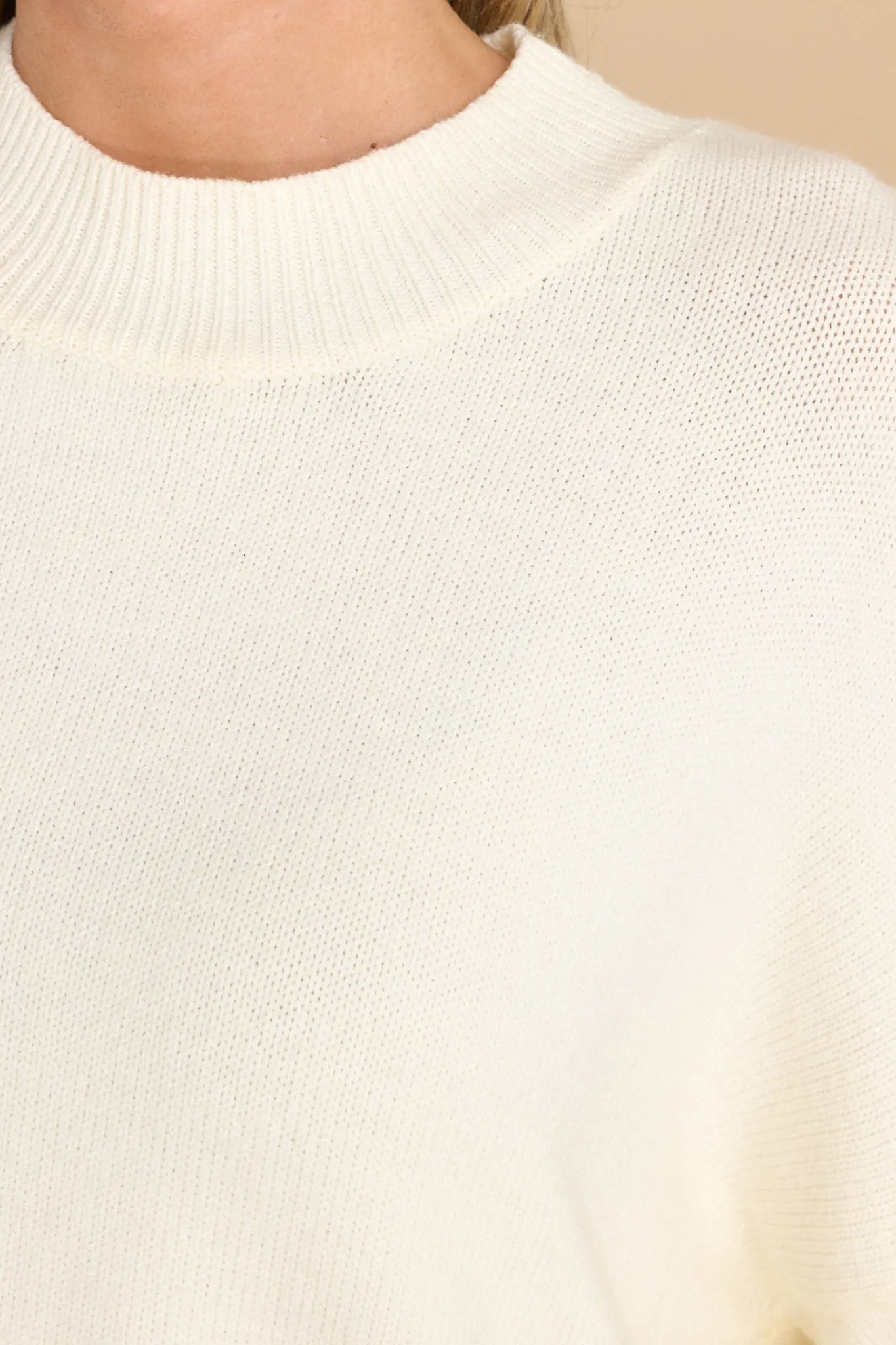 Don't Think About You Ivory Sweater