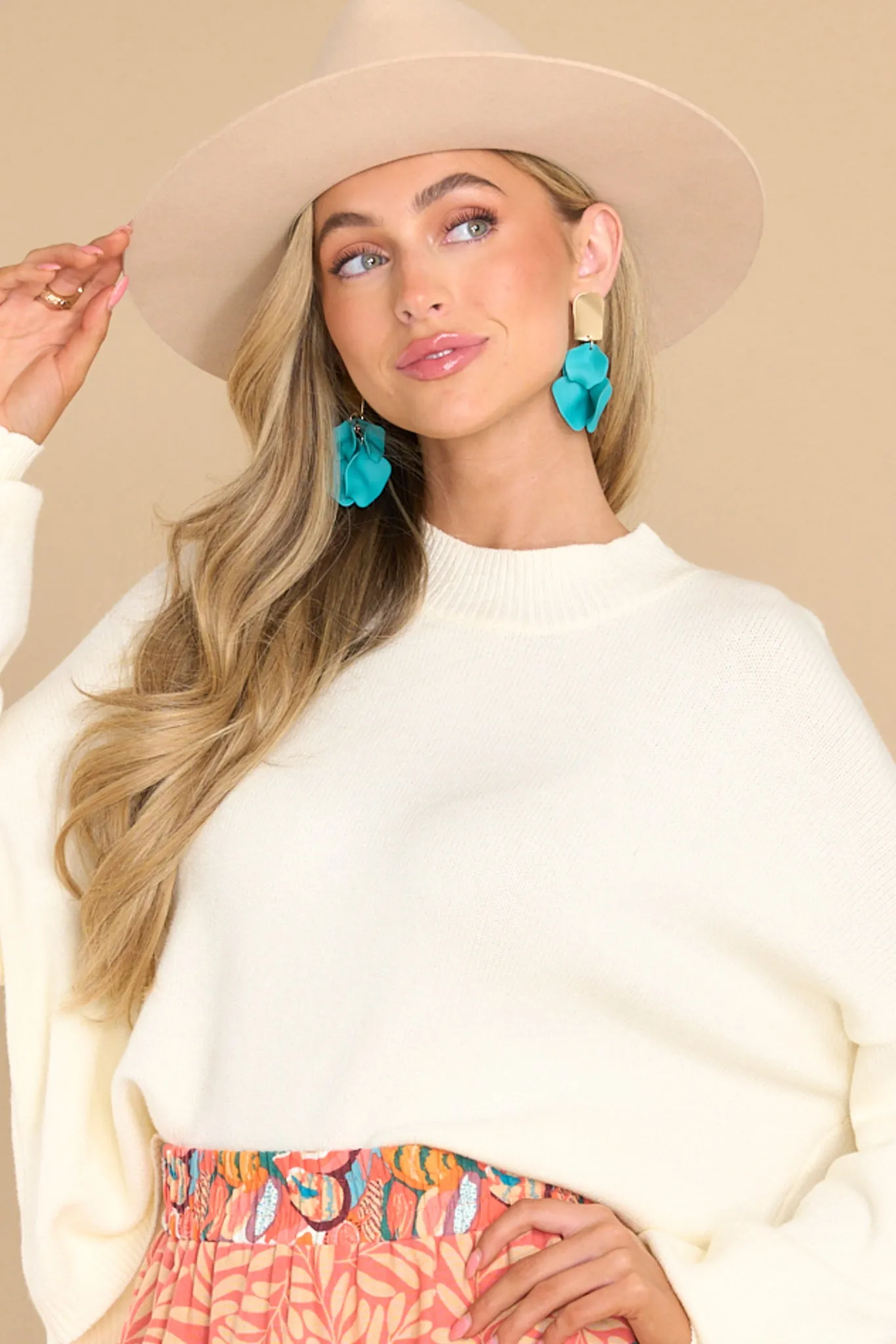 Don't Think About You Ivory Sweater