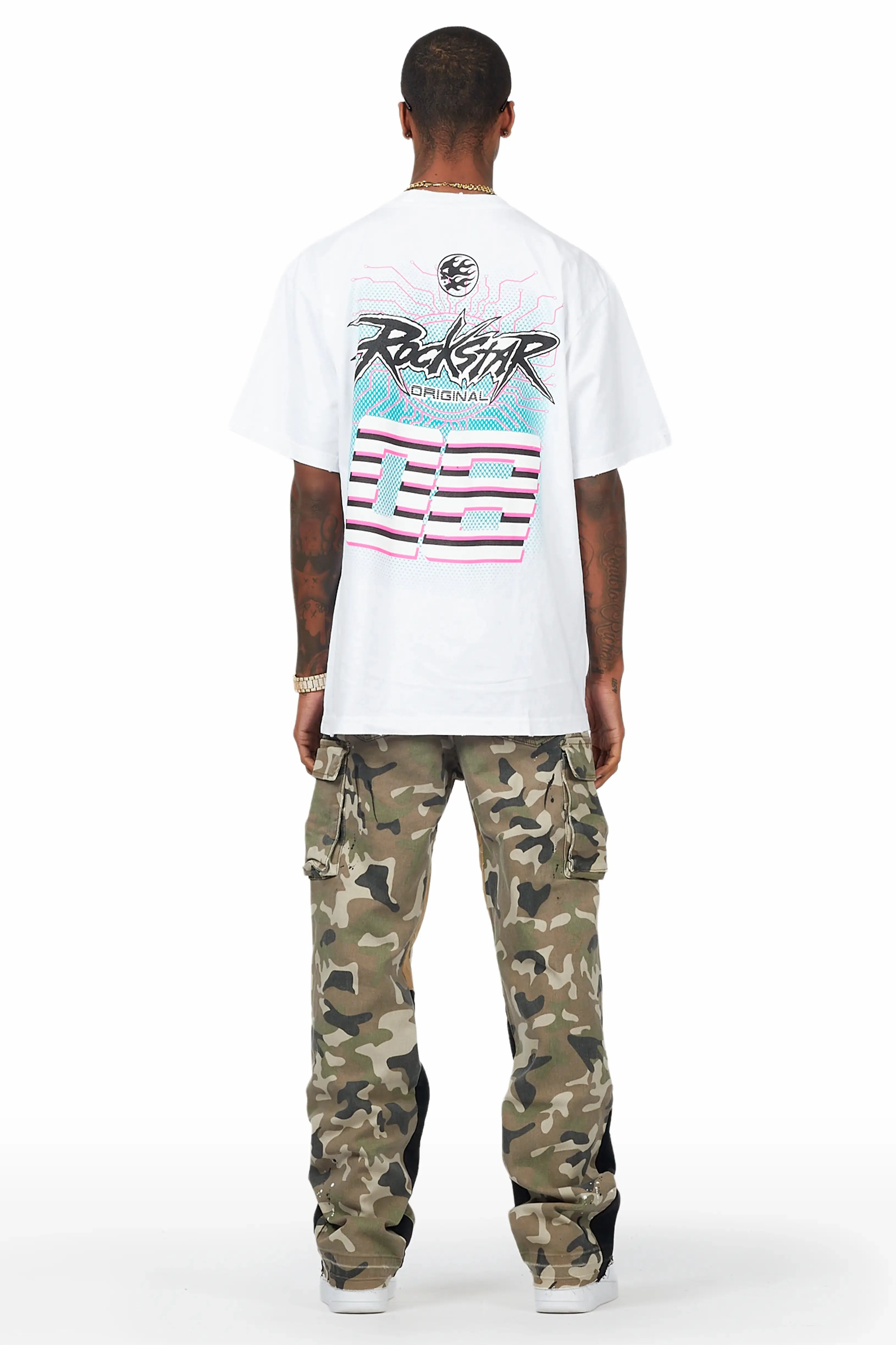 Dubaku Camo Baggy Fit Jean