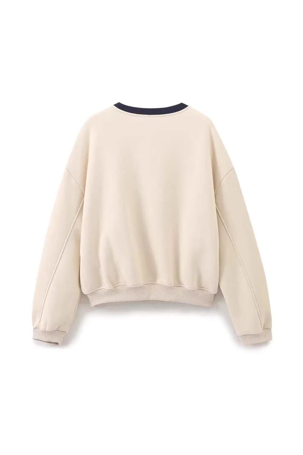 'Emery' Preppy Long-Sleeve Sweatshirt