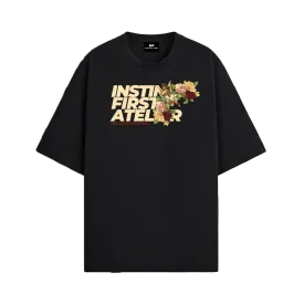 Exclusive Artworks Oversized T-shirt- Black