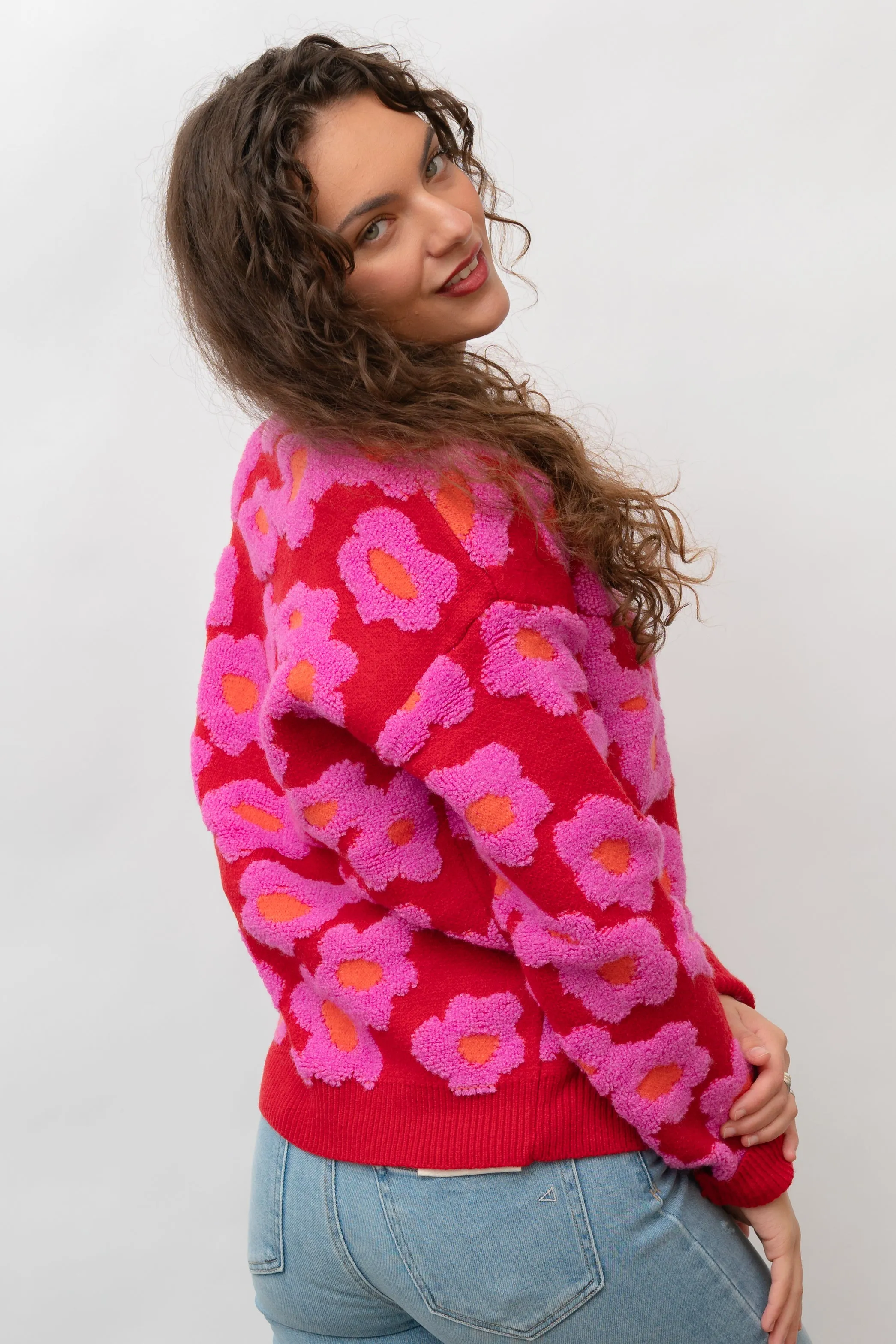 Fleur Sherpa Knit Sweater
