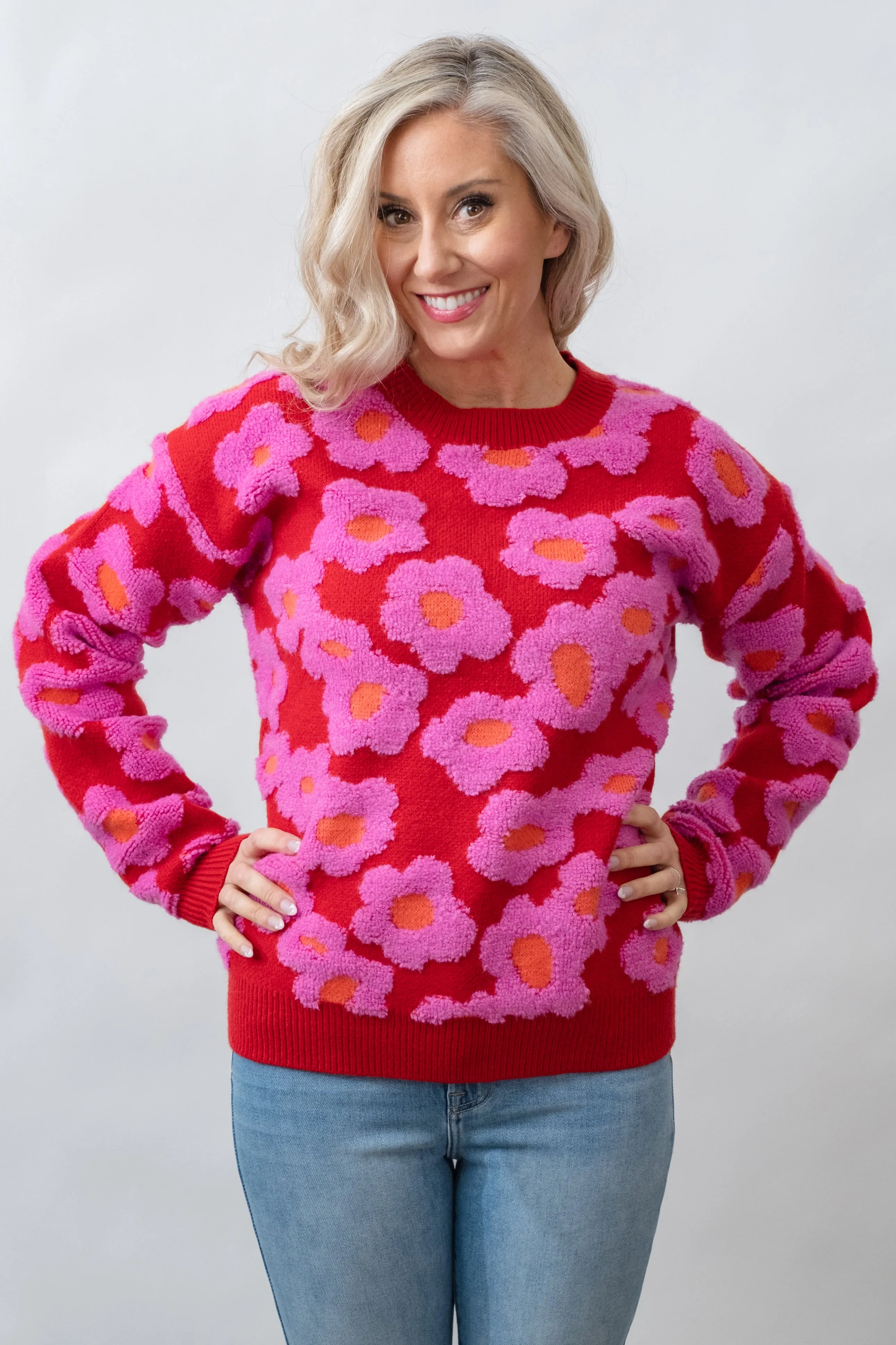 Fleur Sherpa Knit Sweater