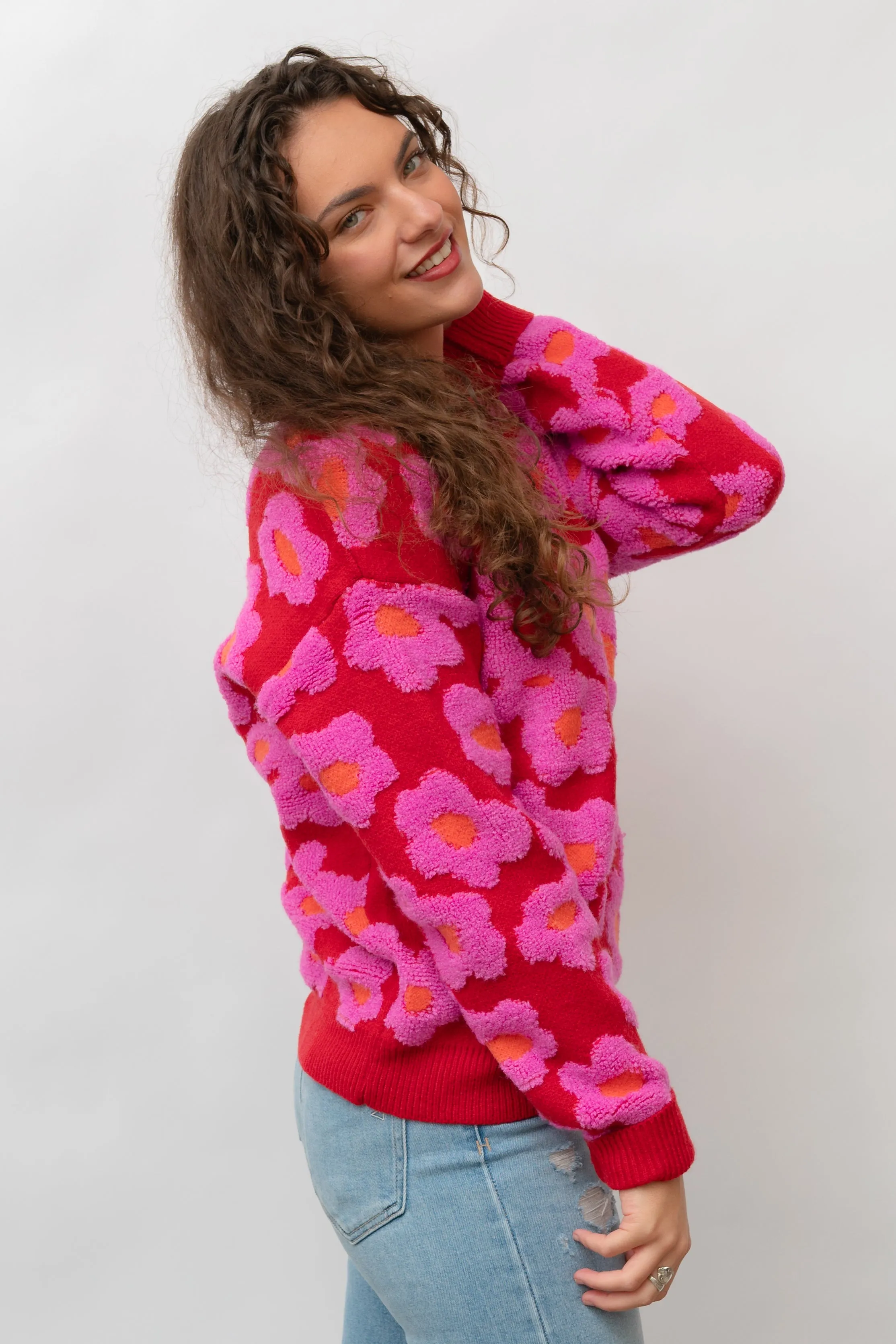 Fleur Sherpa Knit Sweater