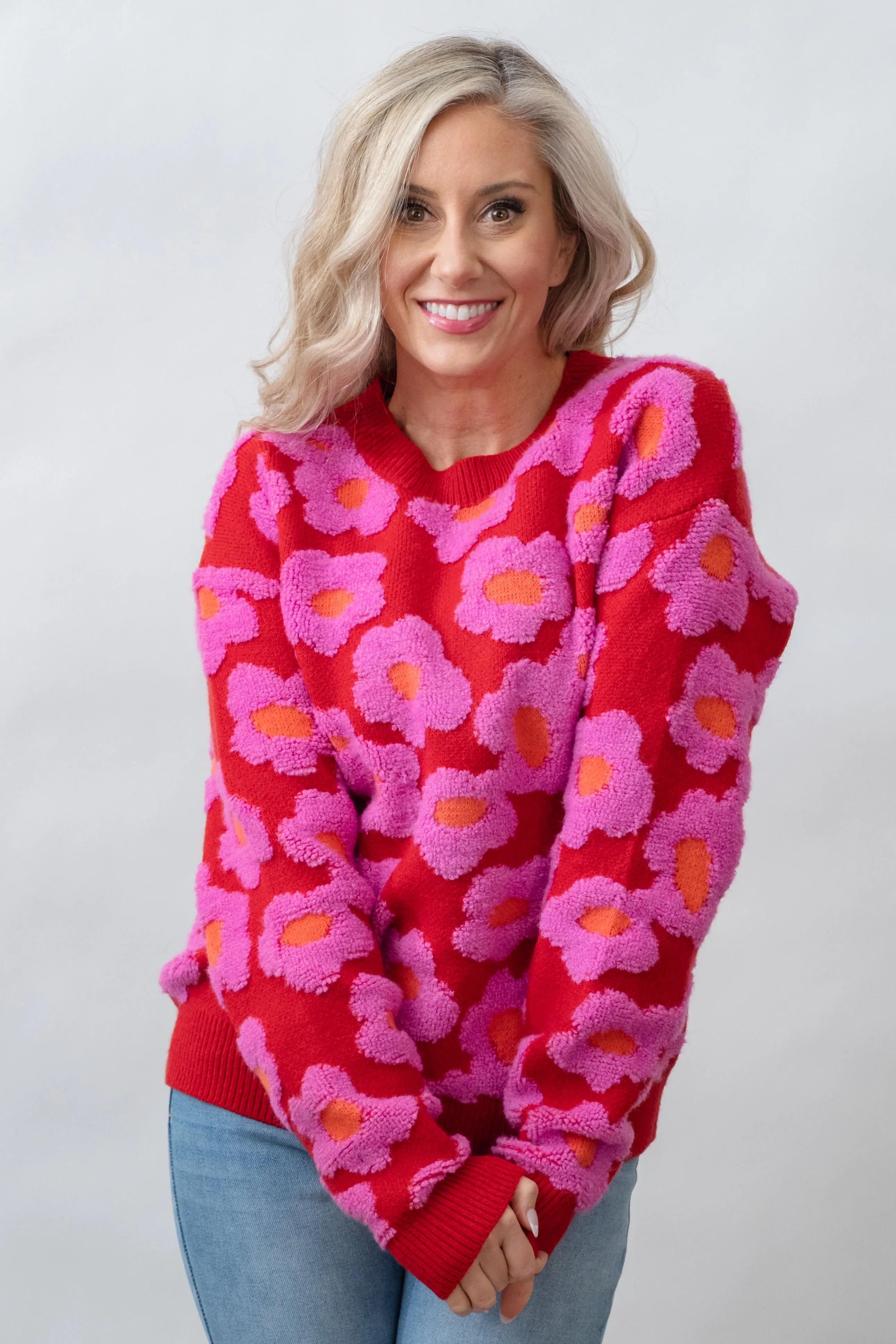 Fleur Sherpa Knit Sweater