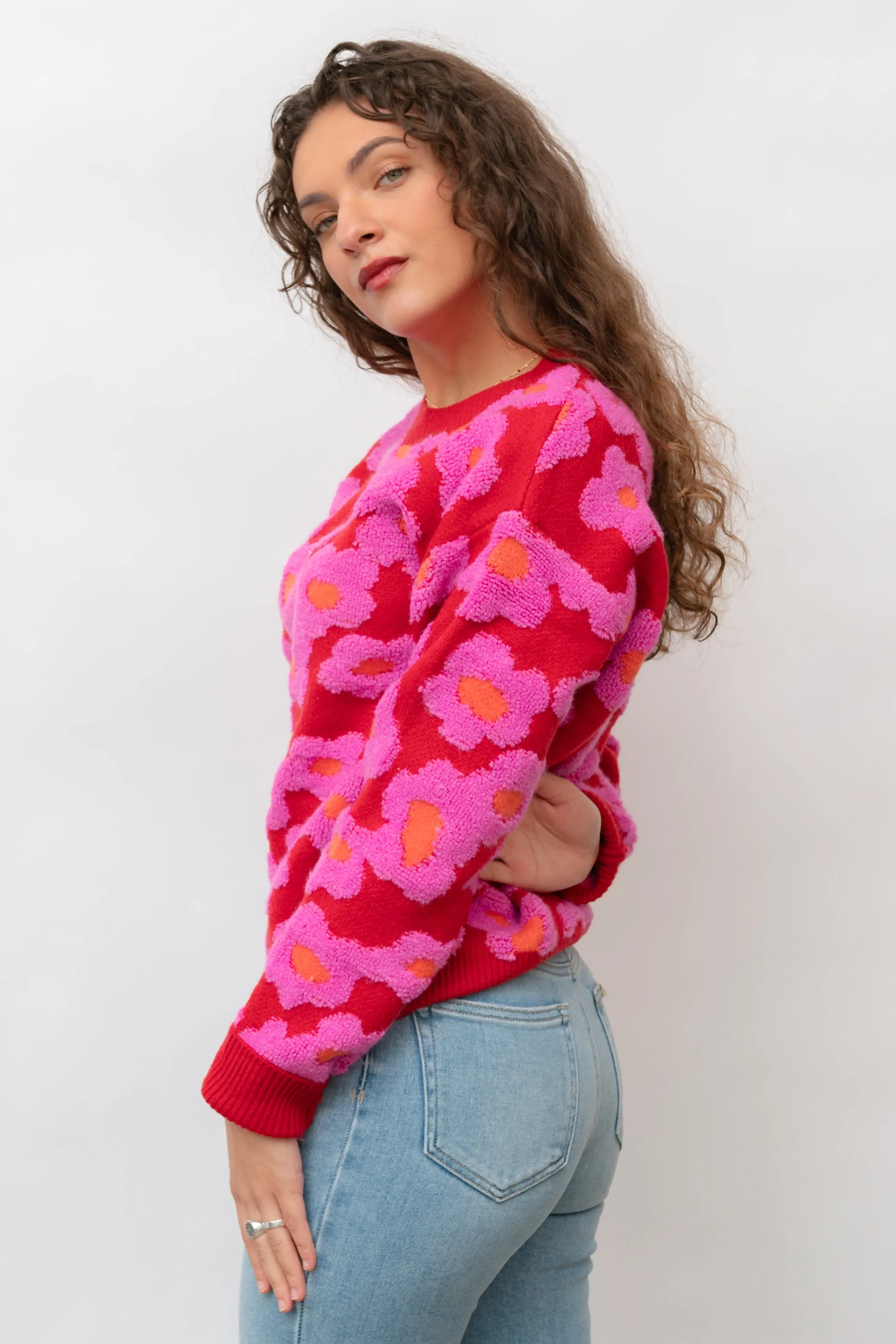 Fleur Sherpa Knit Sweater