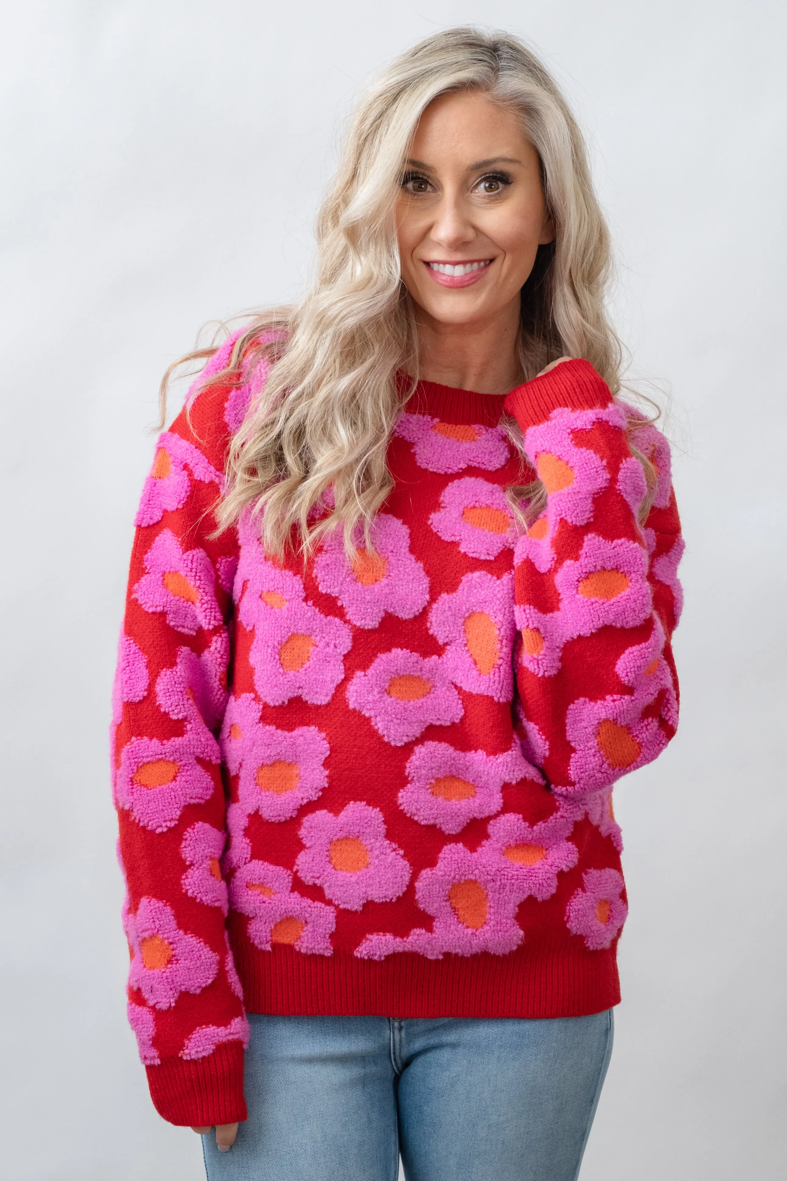 Fleur Sherpa Knit Sweater