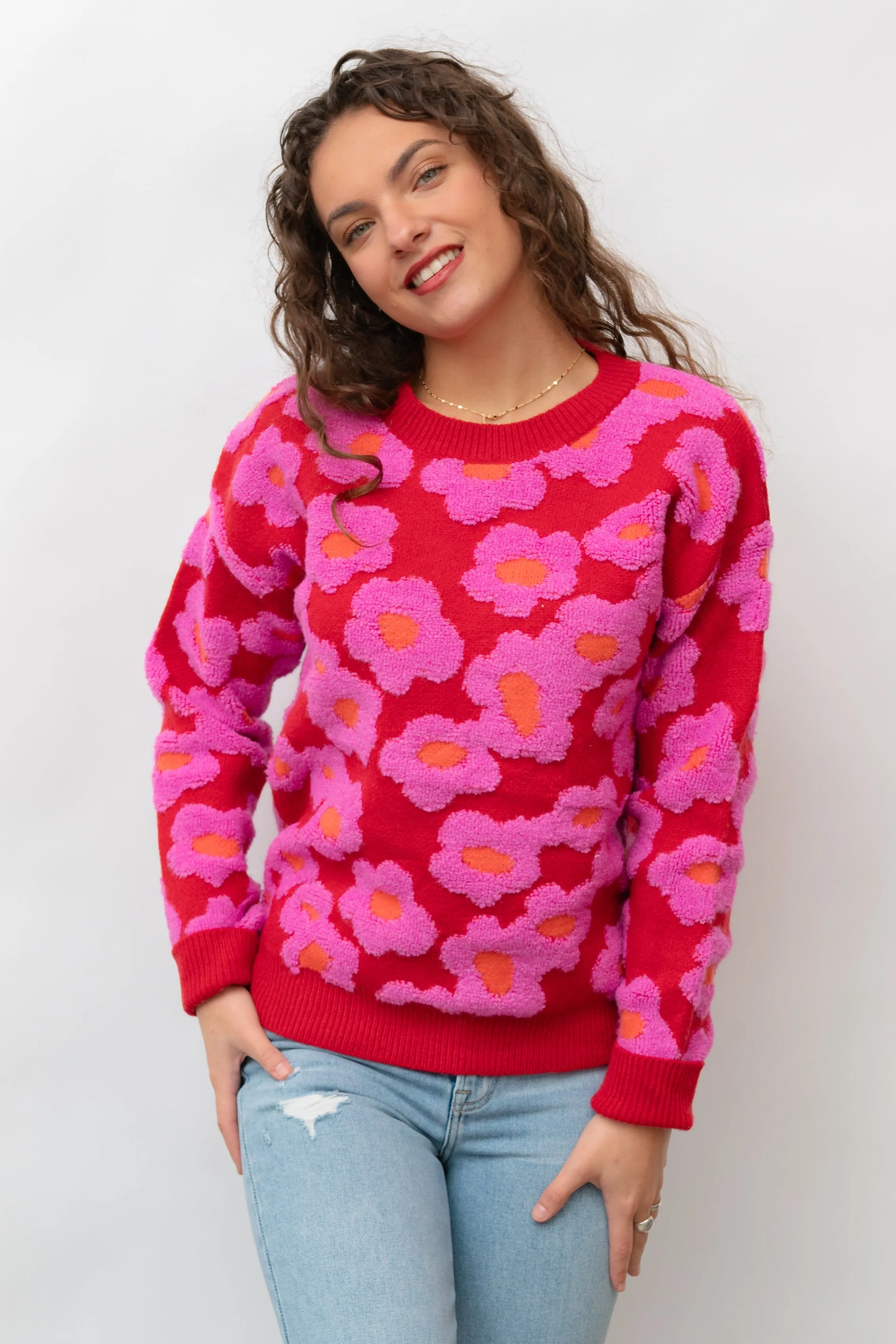 Fleur Sherpa Knit Sweater