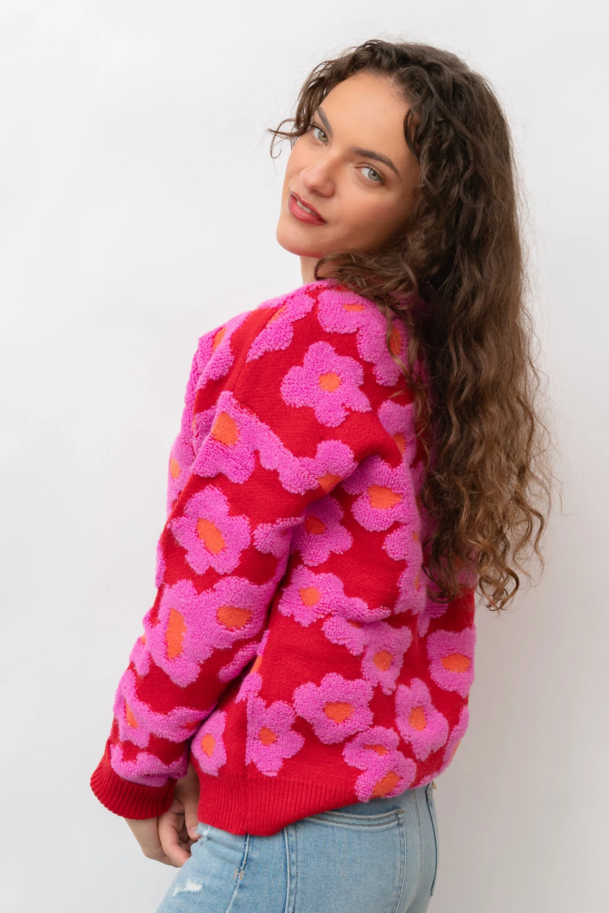 Fleur Sherpa Knit Sweater