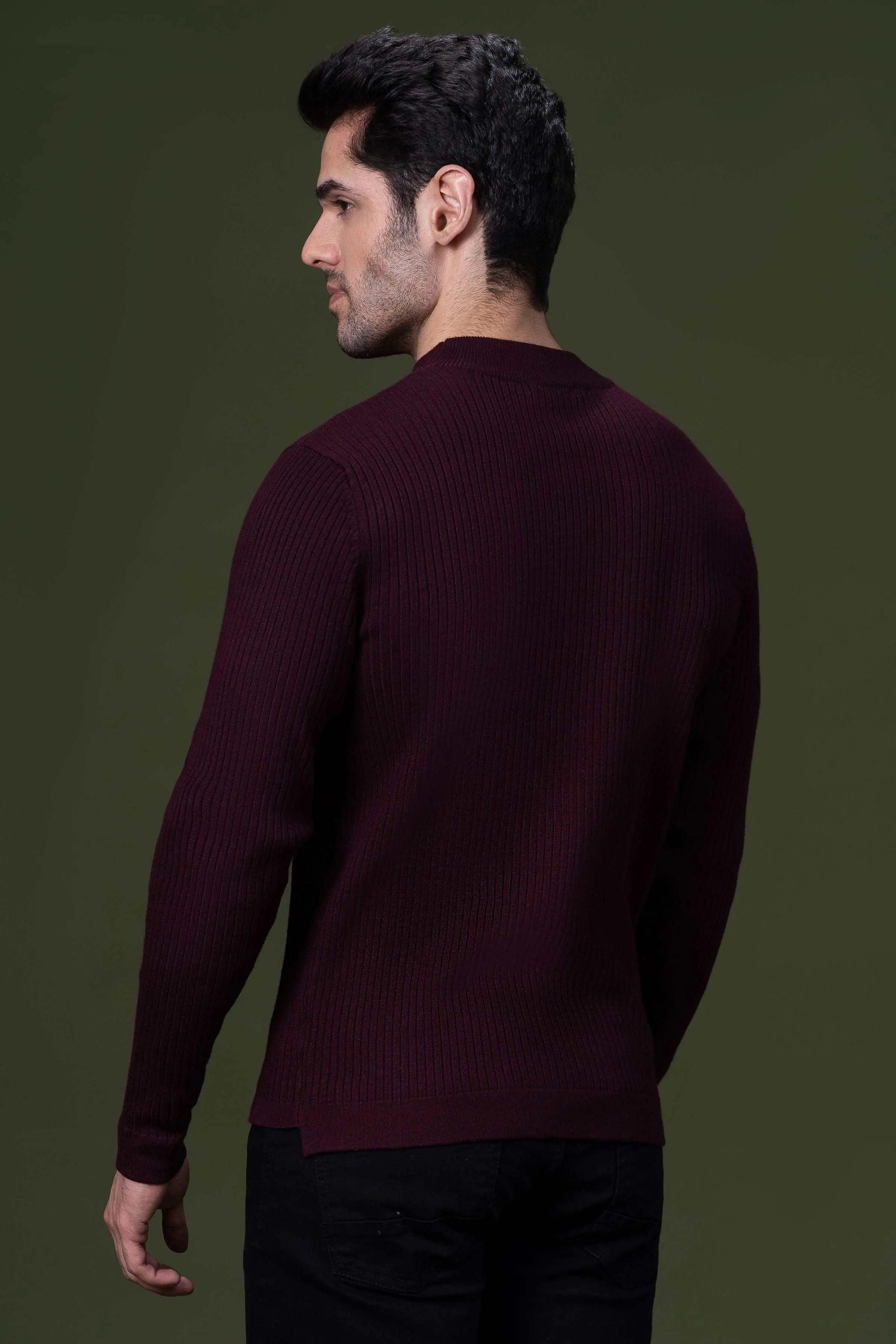 FULL SLEEVE SWEATER MAROON