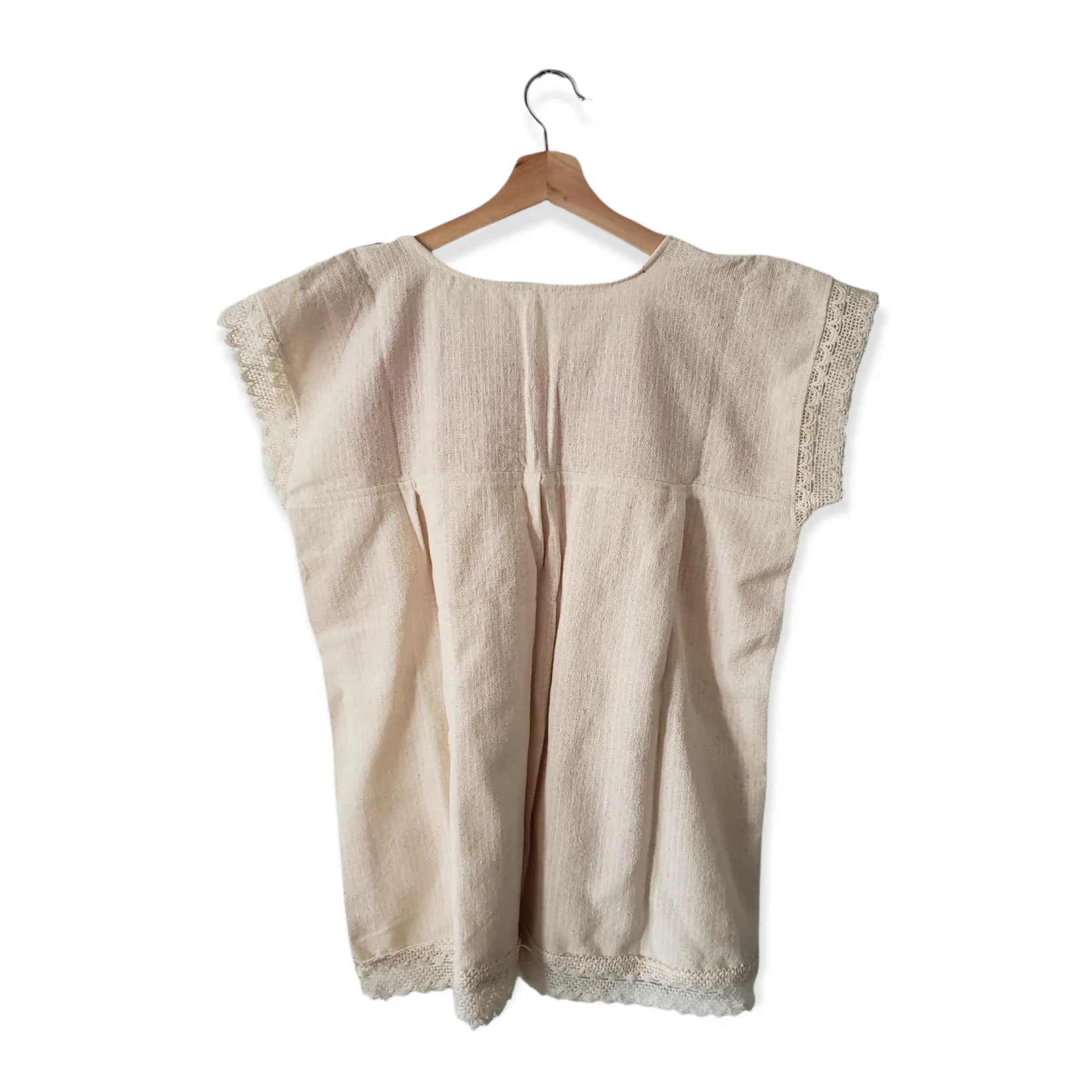 Handmade Woven Mexican Colorful Dove Bird Shirt from Oaxaca