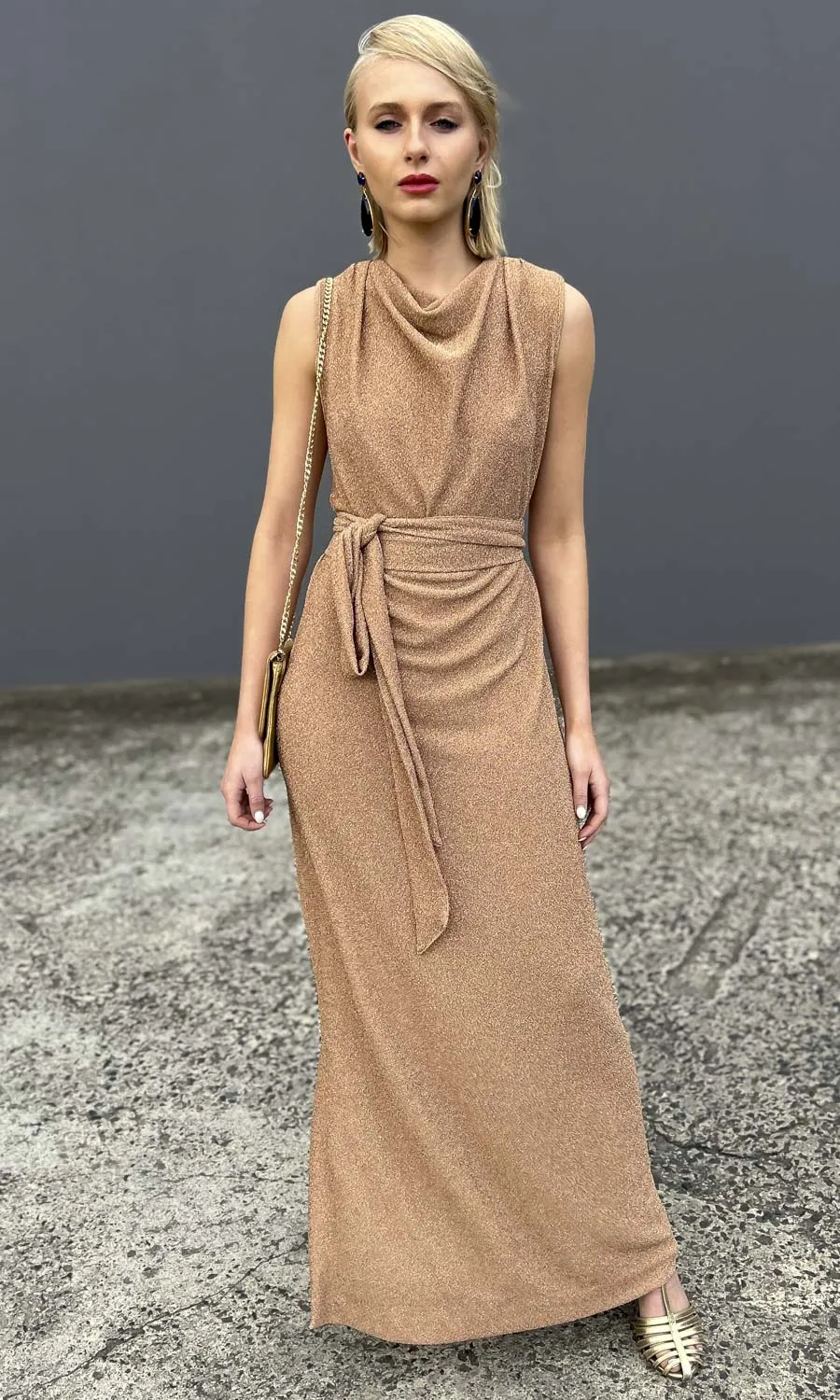 hoss Veronica Cowl Maxi - Honey