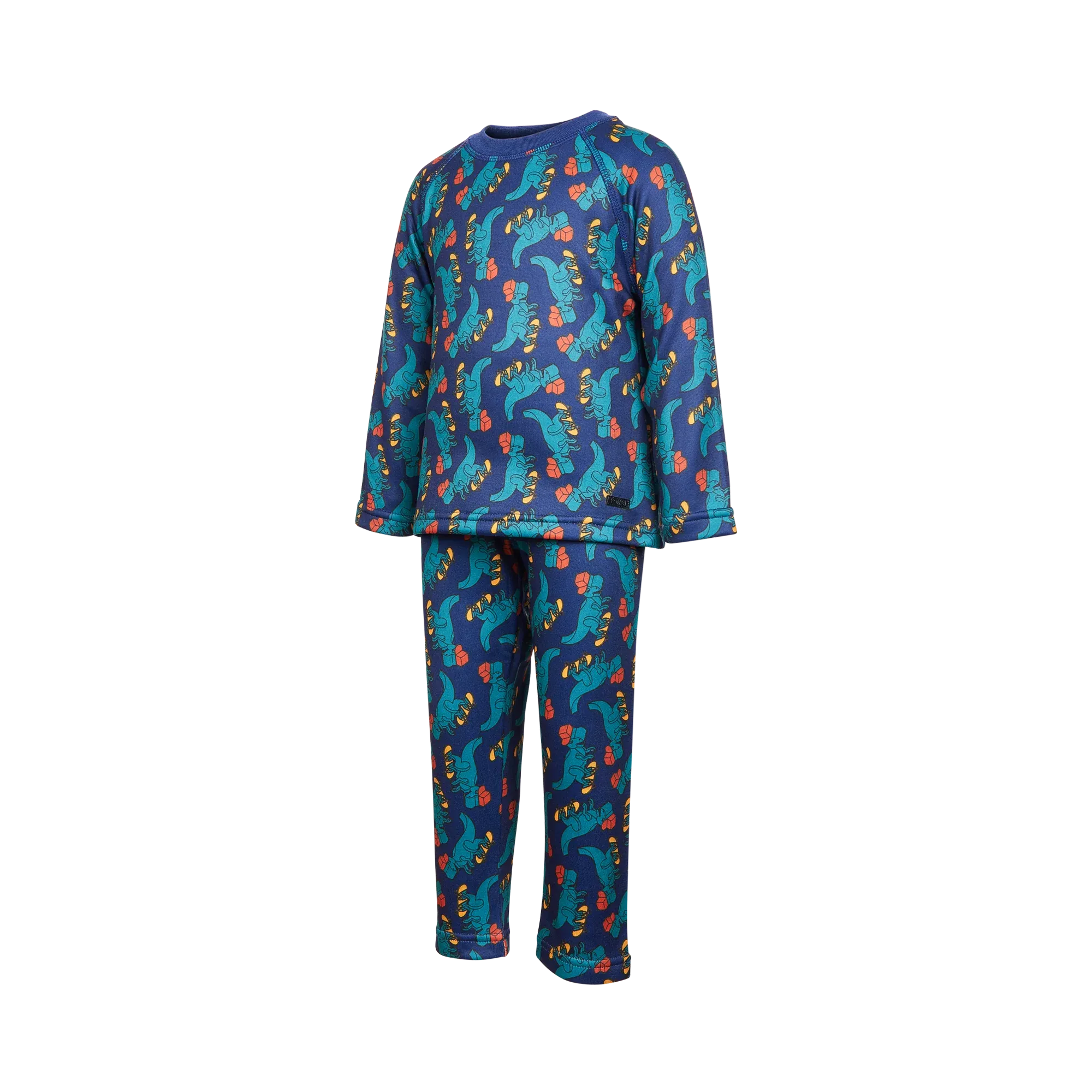 Kombi Velvet Fleece Childrens Base Layer Set - Gaming Dino