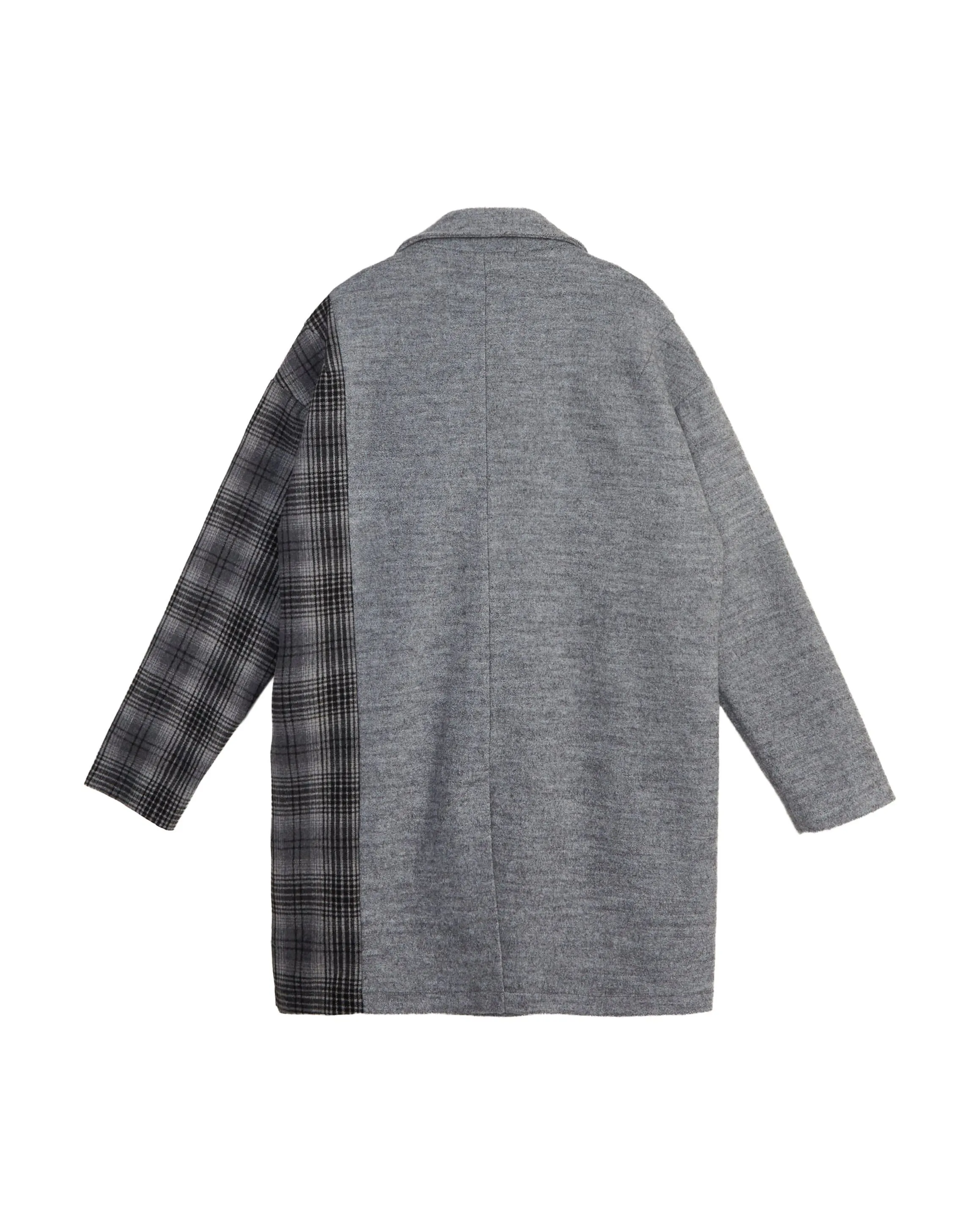 Konus Men's Oversize Wool Blend Coat in Grey