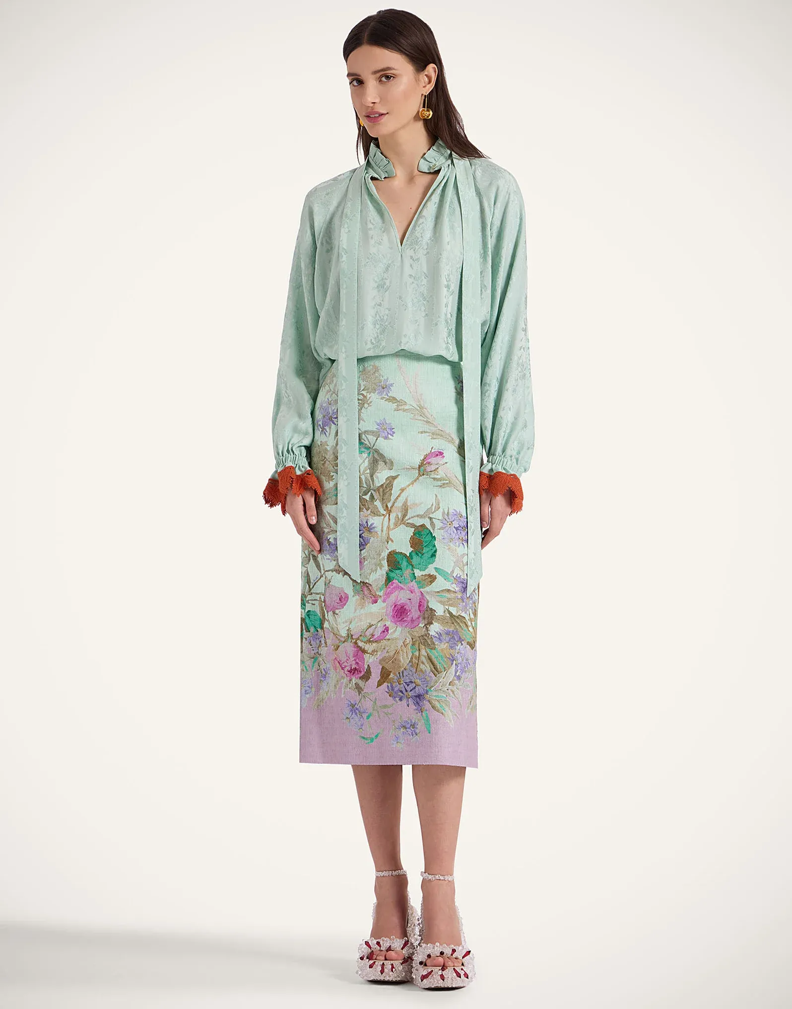 La Double J | Pencil Skirt in Health Placee