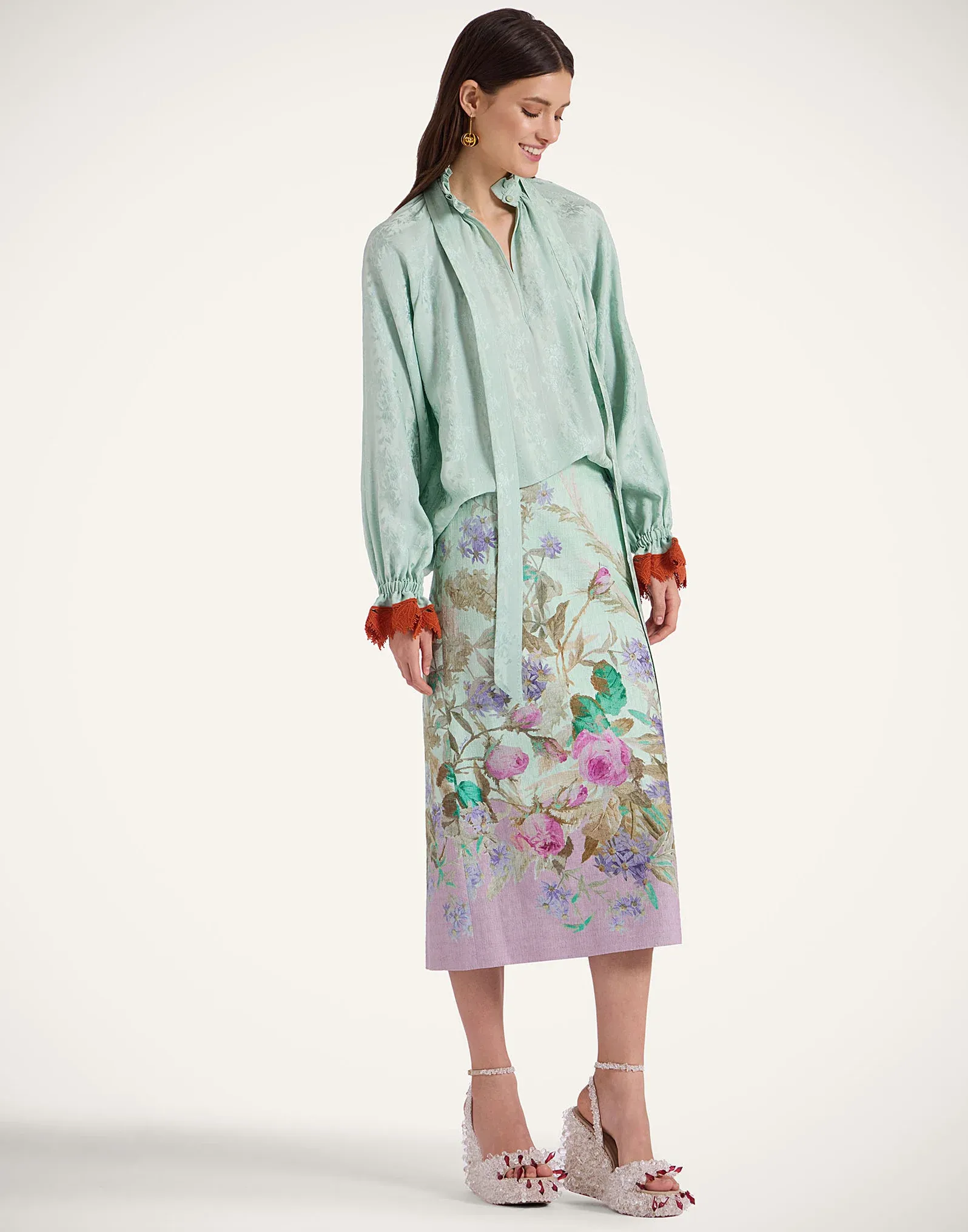 La Double J | Pencil Skirt in Health Placee