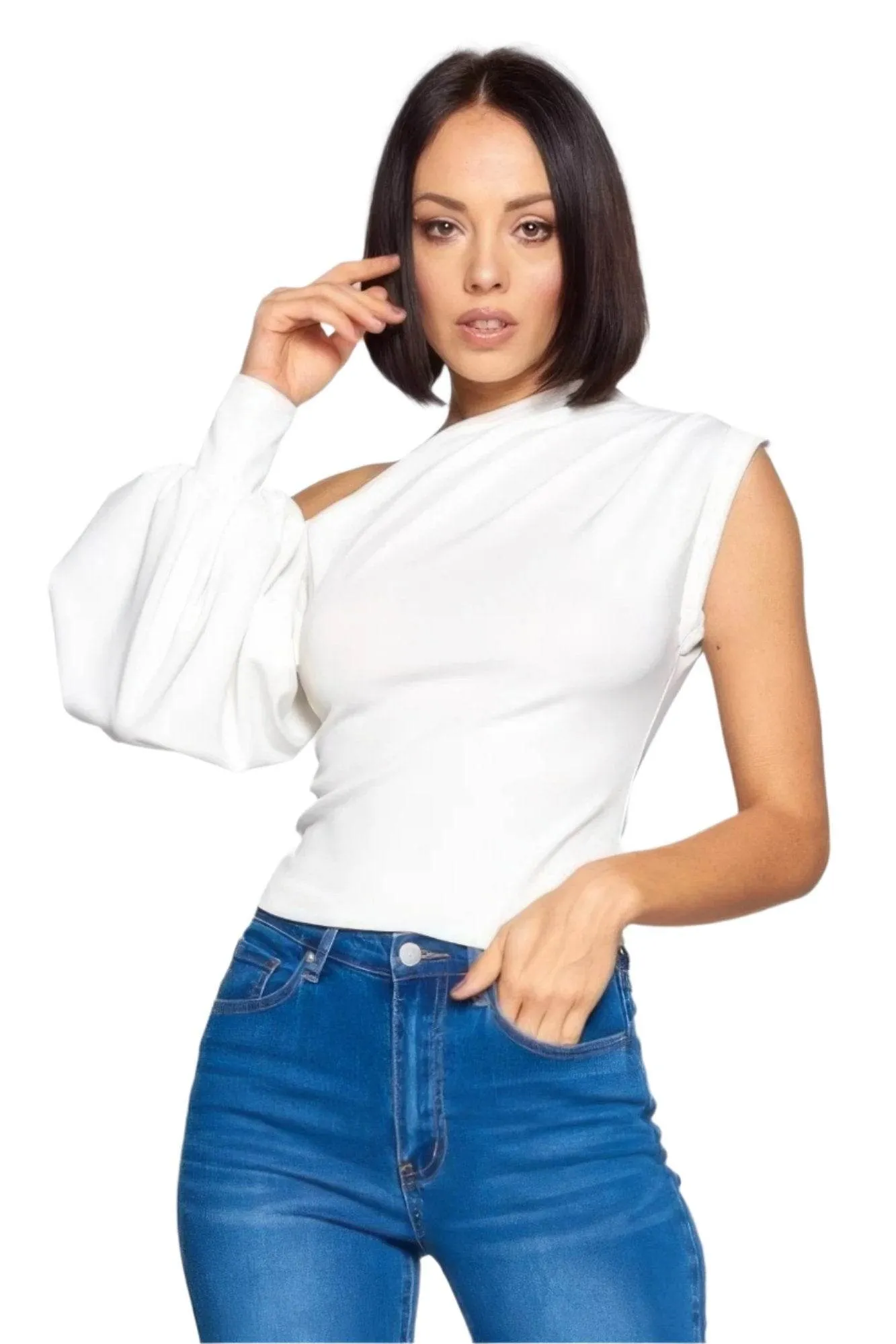 Ladies One-shoulder Top