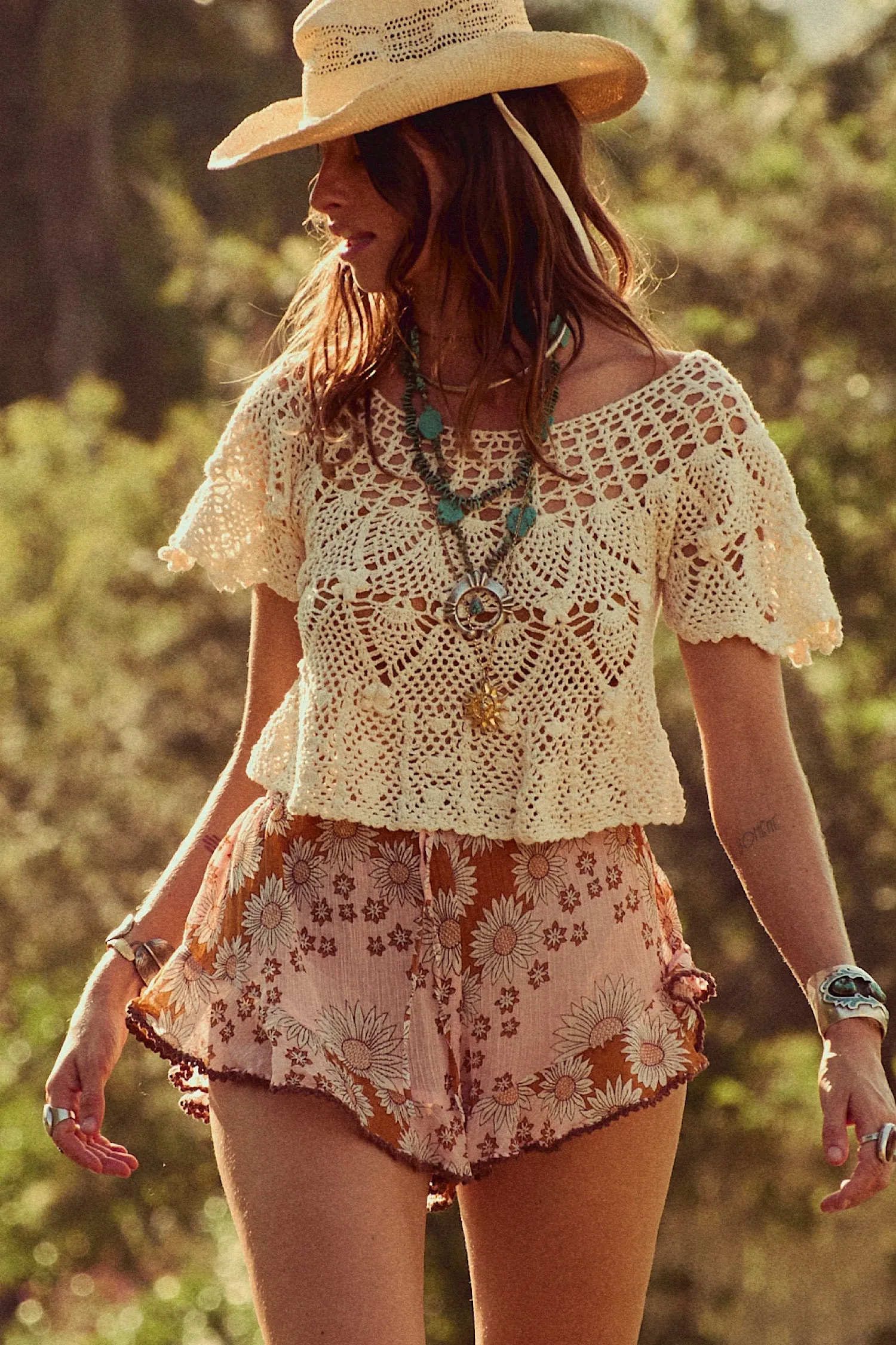 Like Dreamers Do Cotton Crochet Blouse
