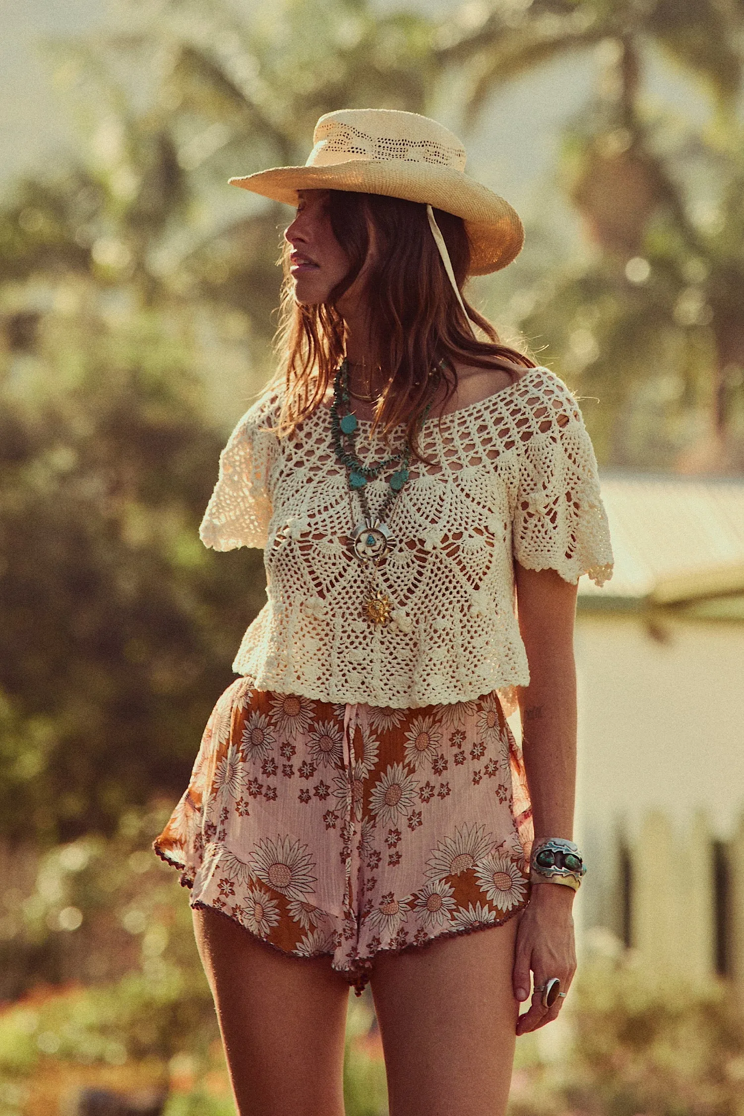 Like Dreamers Do Cotton Crochet Blouse