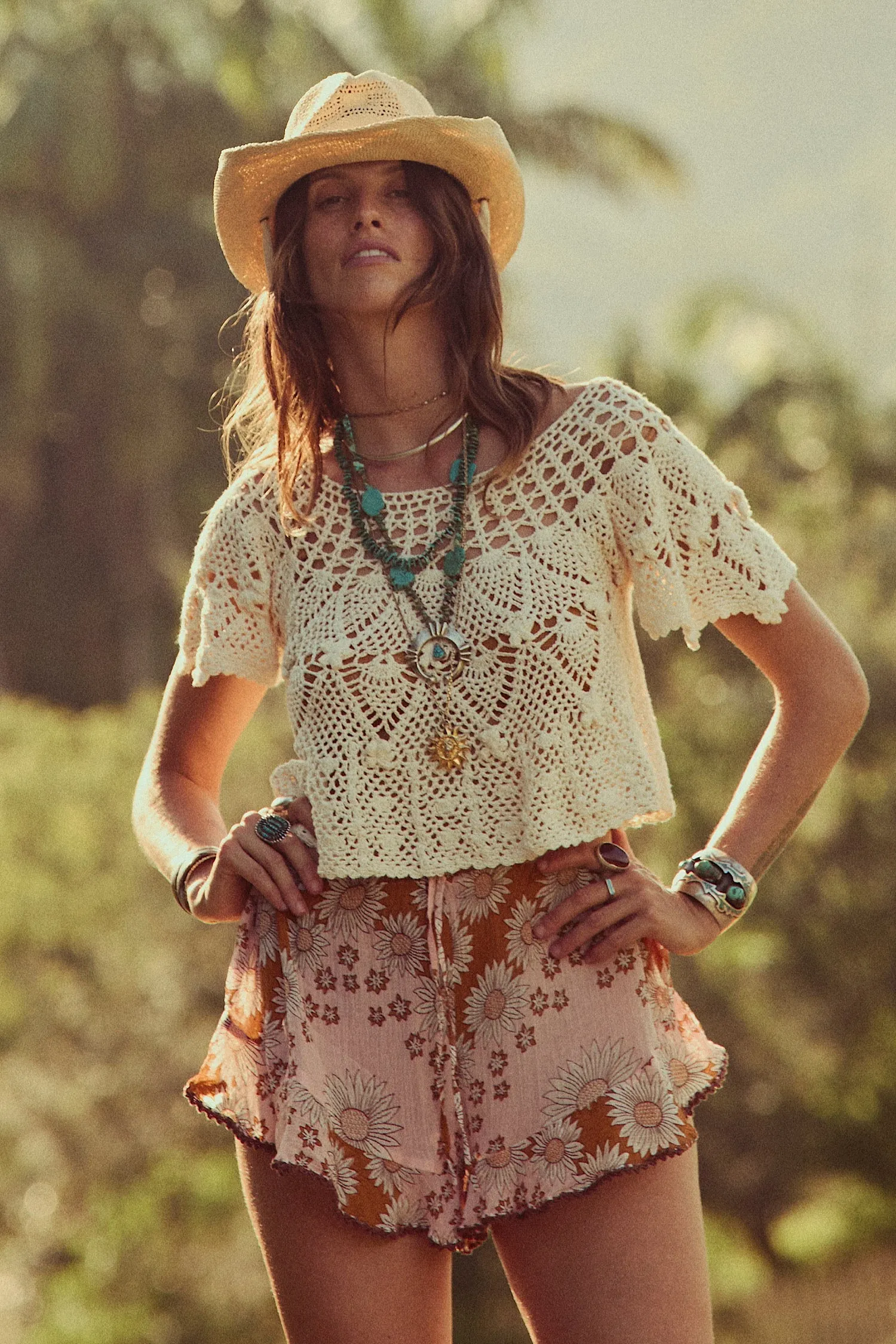 Like Dreamers Do Cotton Crochet Blouse