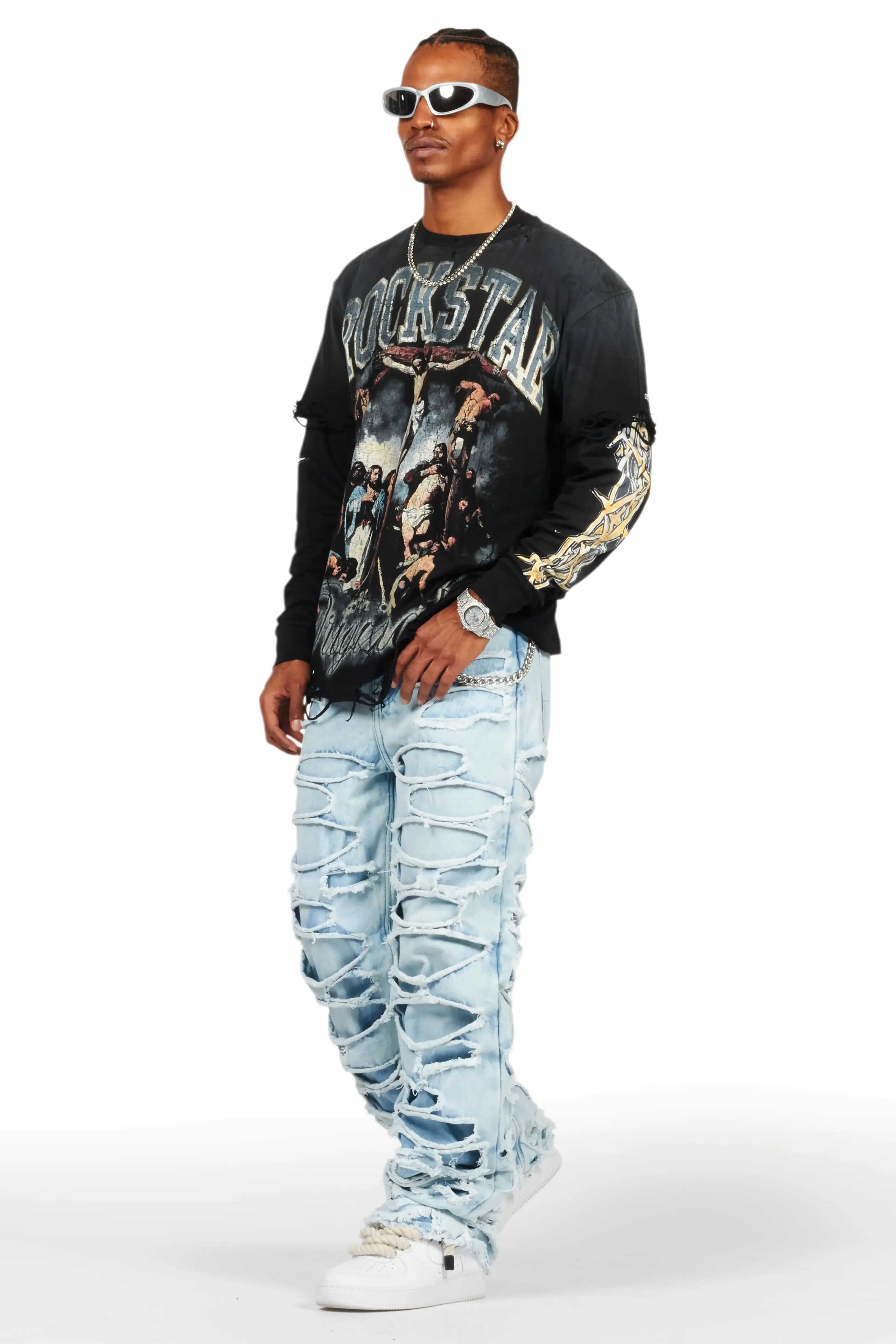 Luisu Blue Baggy Fit Jean